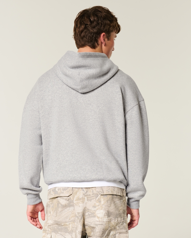 Boxy New York Graphic Hoodie