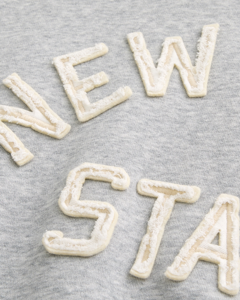 Boxy New York Graphic Hoodie