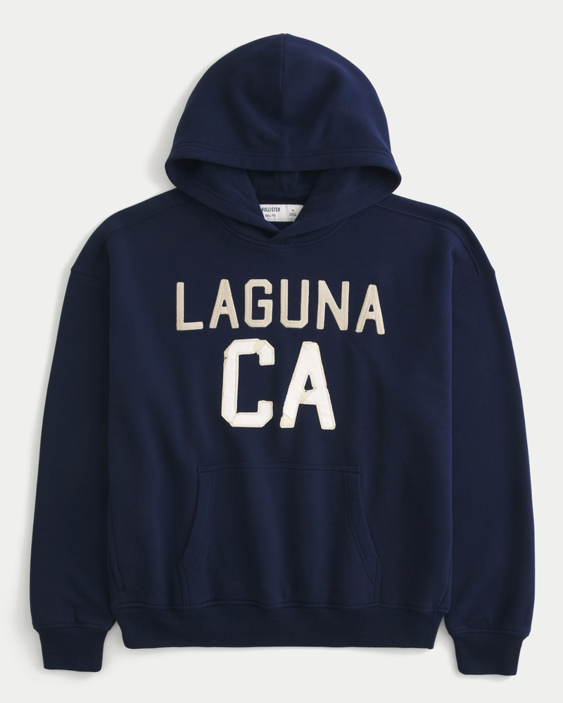 Boxy Laguna CA Graphic Hoodie