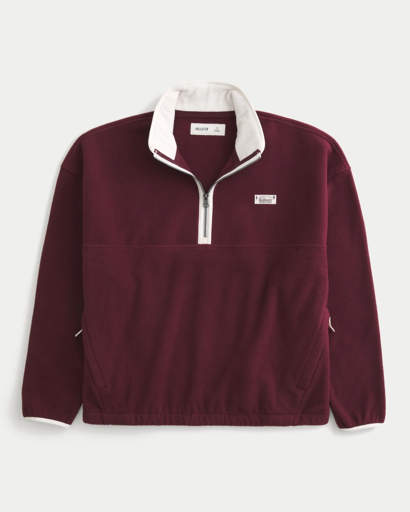 Thermal Fleece Half-Zip Sweatshirt