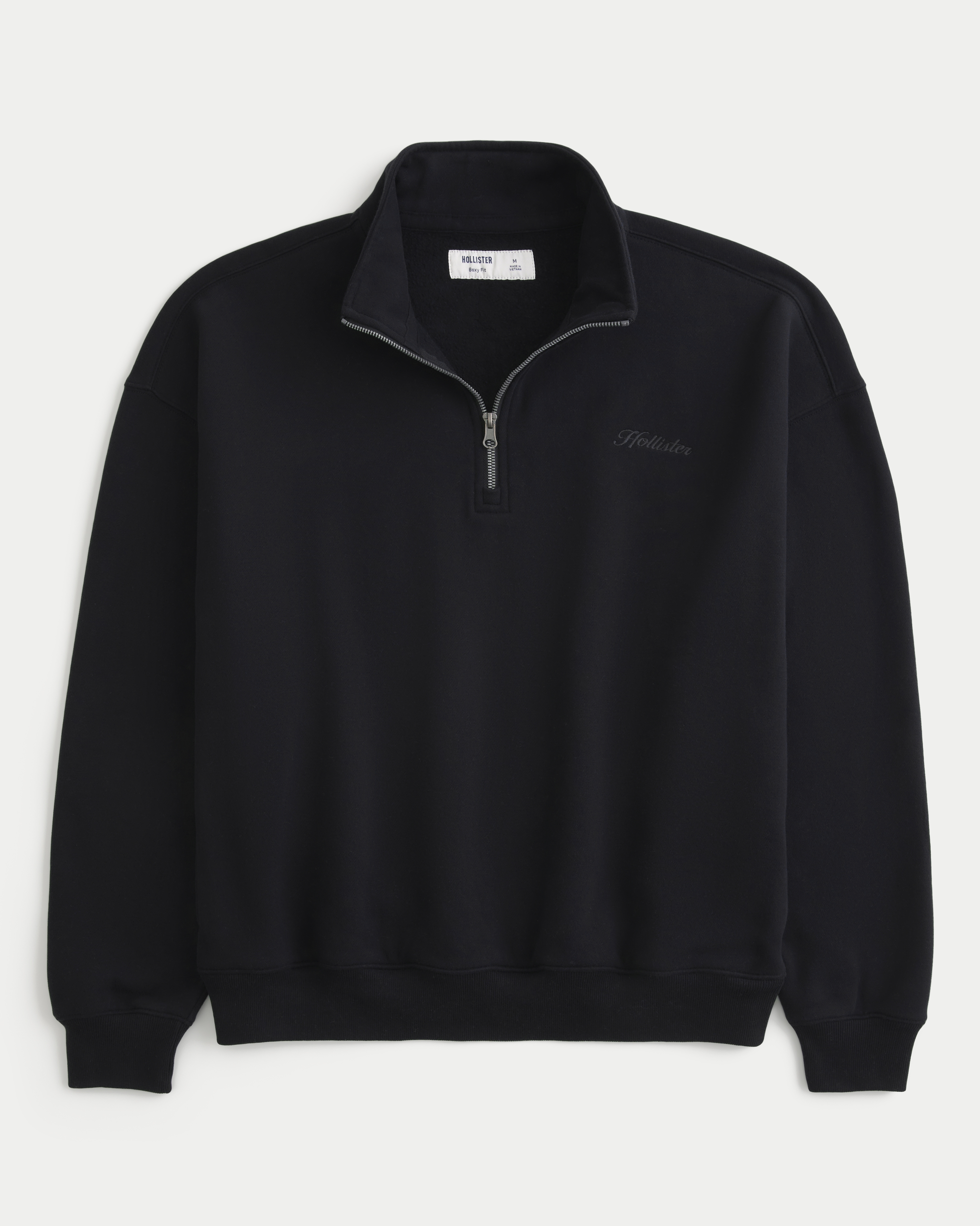 Boxy Logo Quarter-Zip Sweatshirt