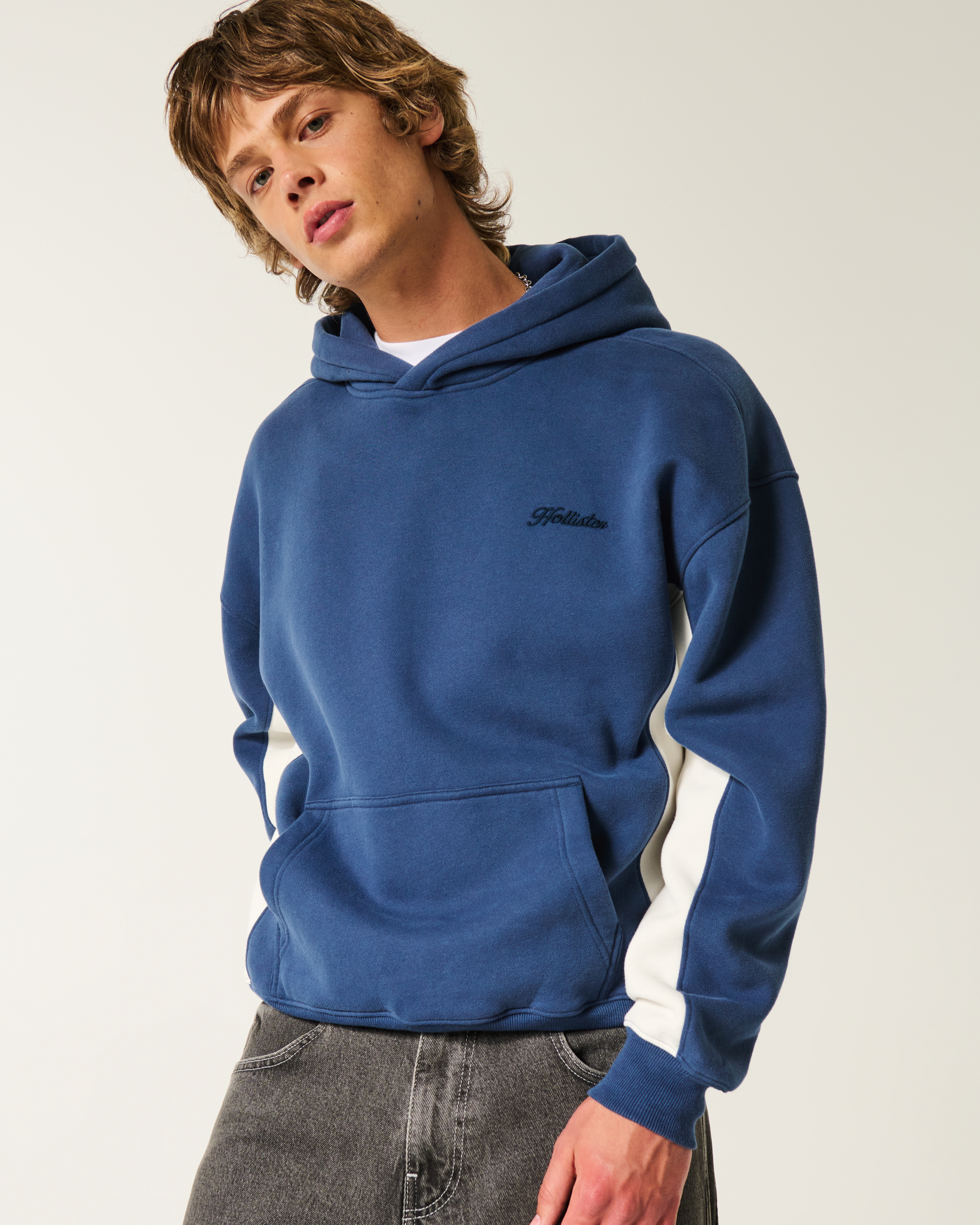 Boxy Crop Logo Hoodie