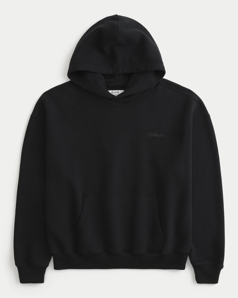 Boxy Crop Logo Hoodie