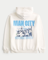 Relaxed Manchester City Graphic Hoodie