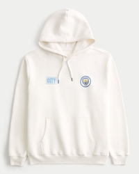 Relaxed Manchester City Graphic Hoodie