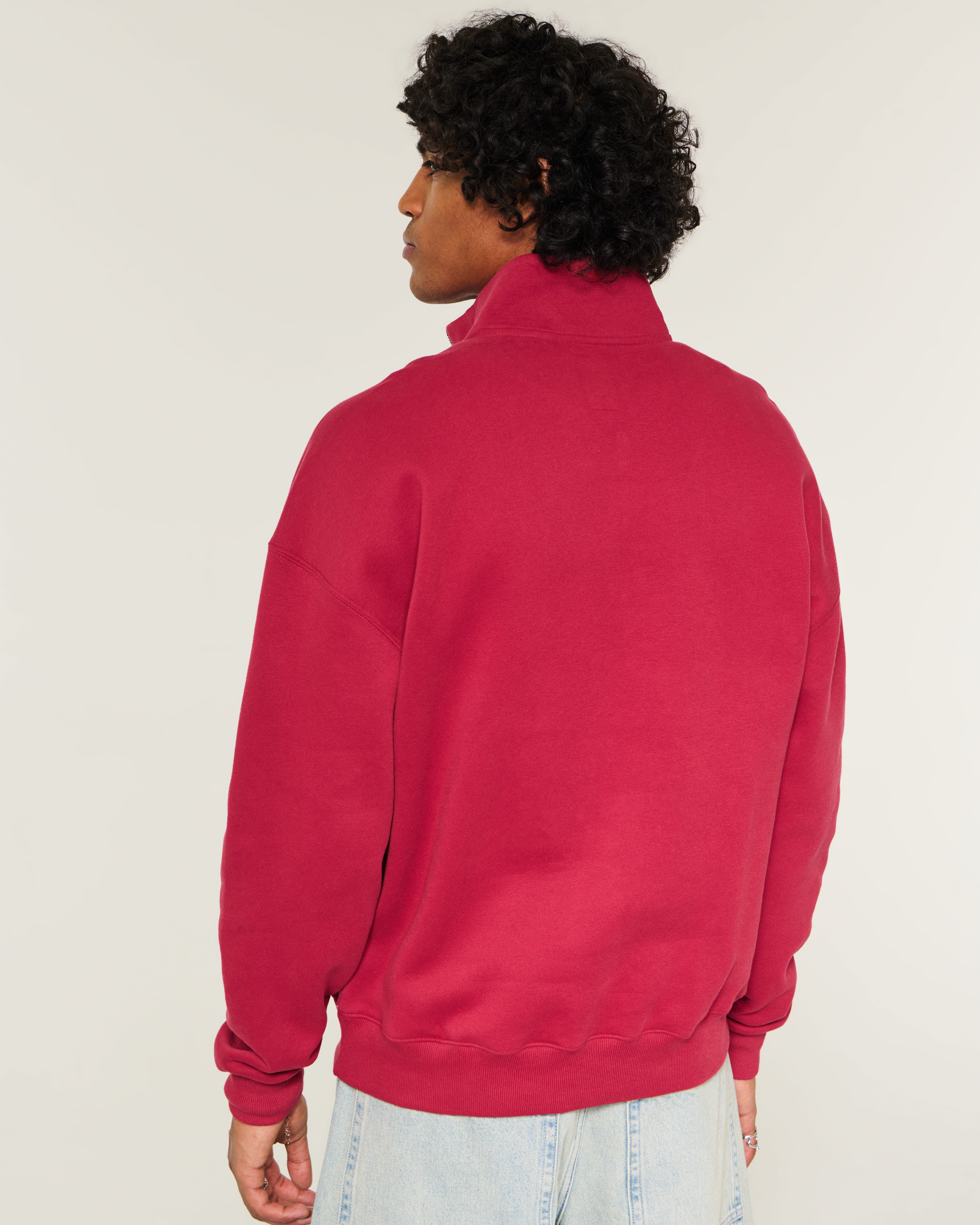 Hollister FC Bayern München Graphic Quarter-Zip Sweatshirt
