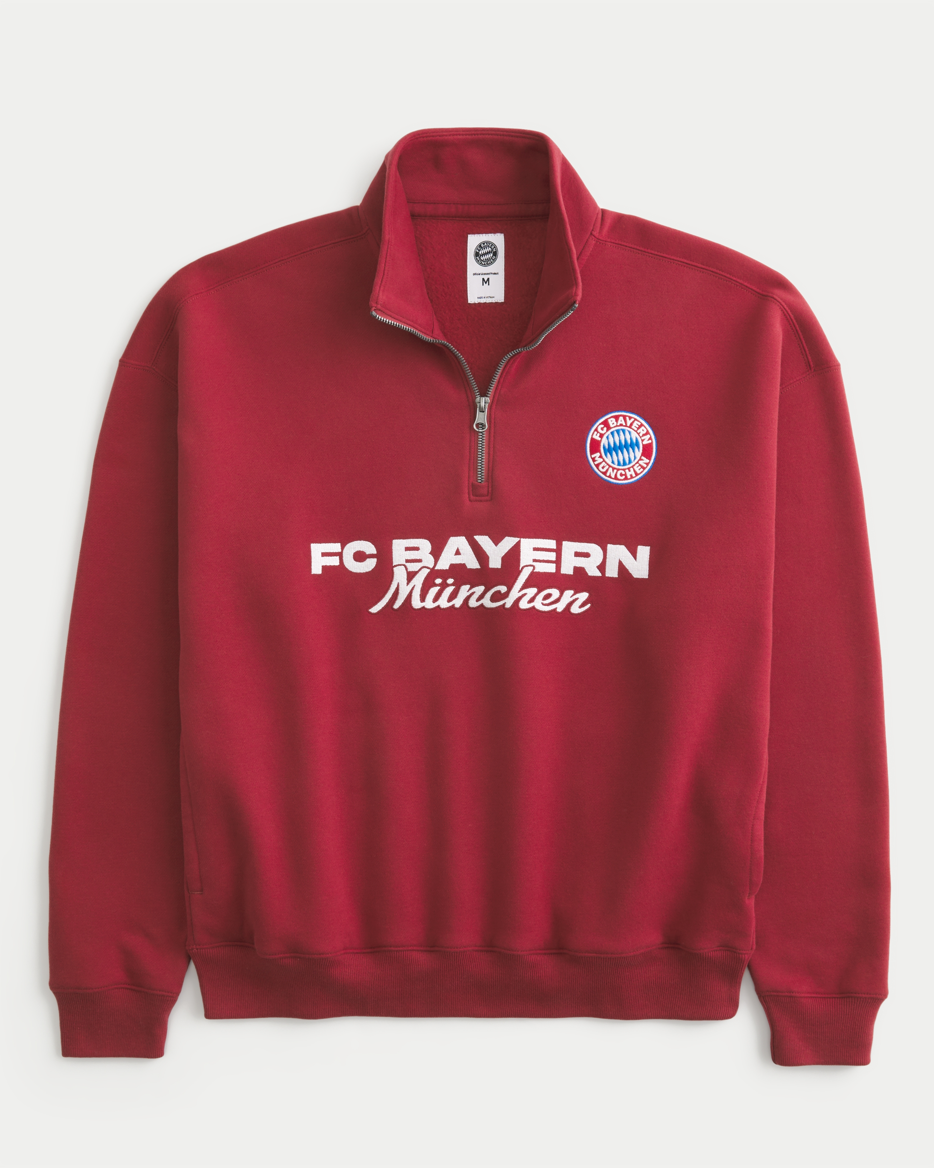 Hollister FC Bayern München Graphic Quarter-Zip Sweatshirt