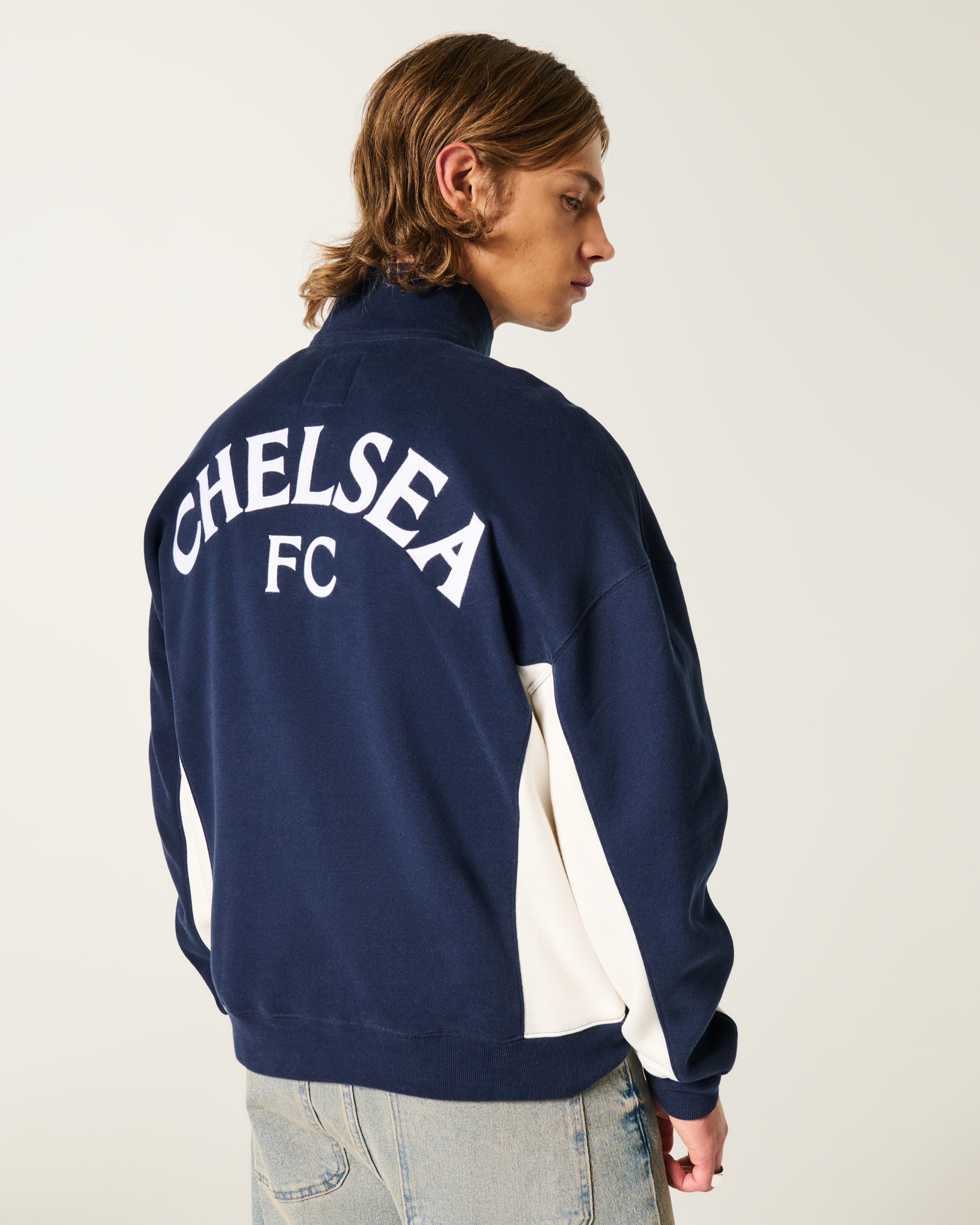 Hollister Chelsea FC Graphic Quarter-Zip Sweatshirt | Connecticut