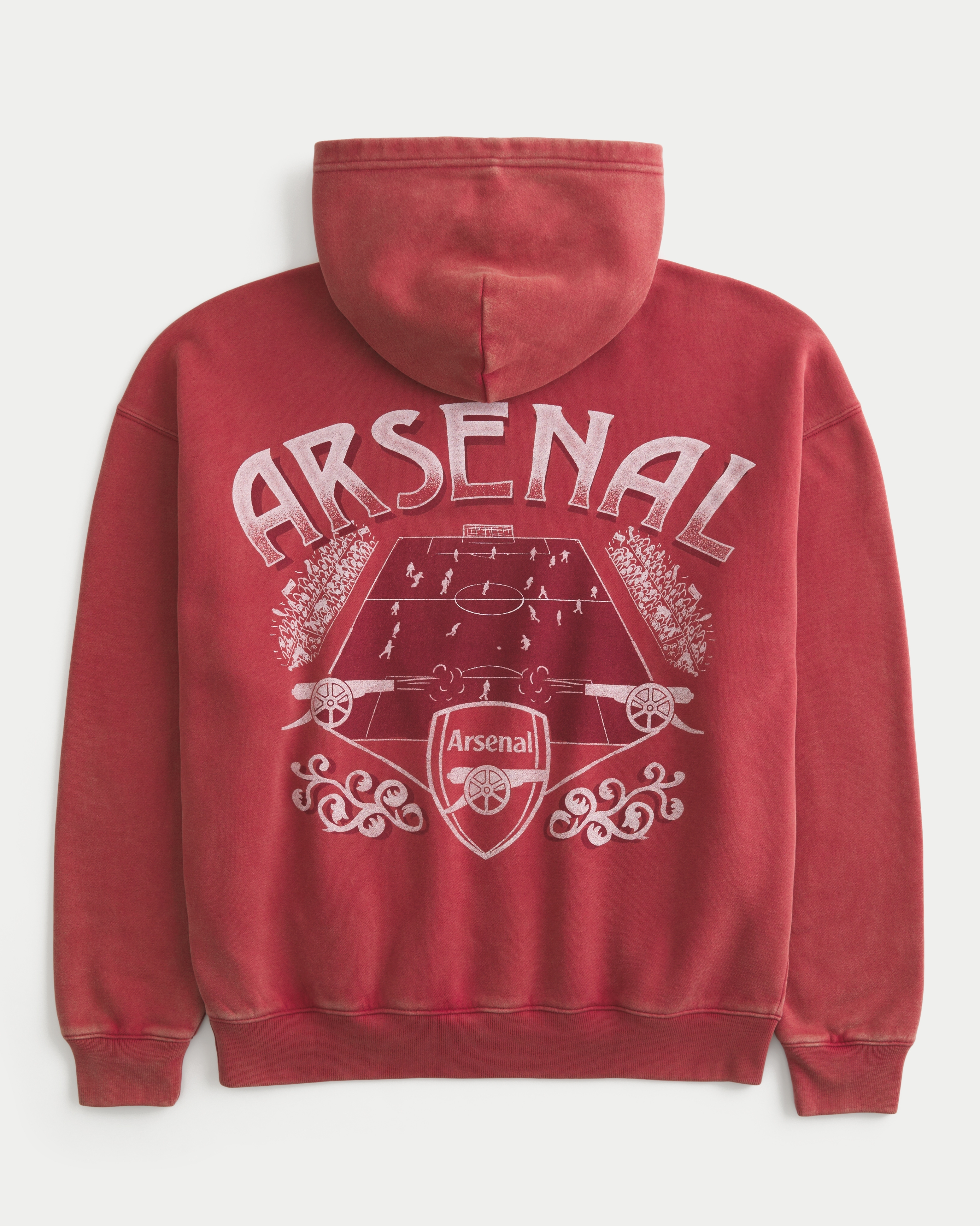 Boxy Zip-Up Arsenal F.C. Graphic Hoodie