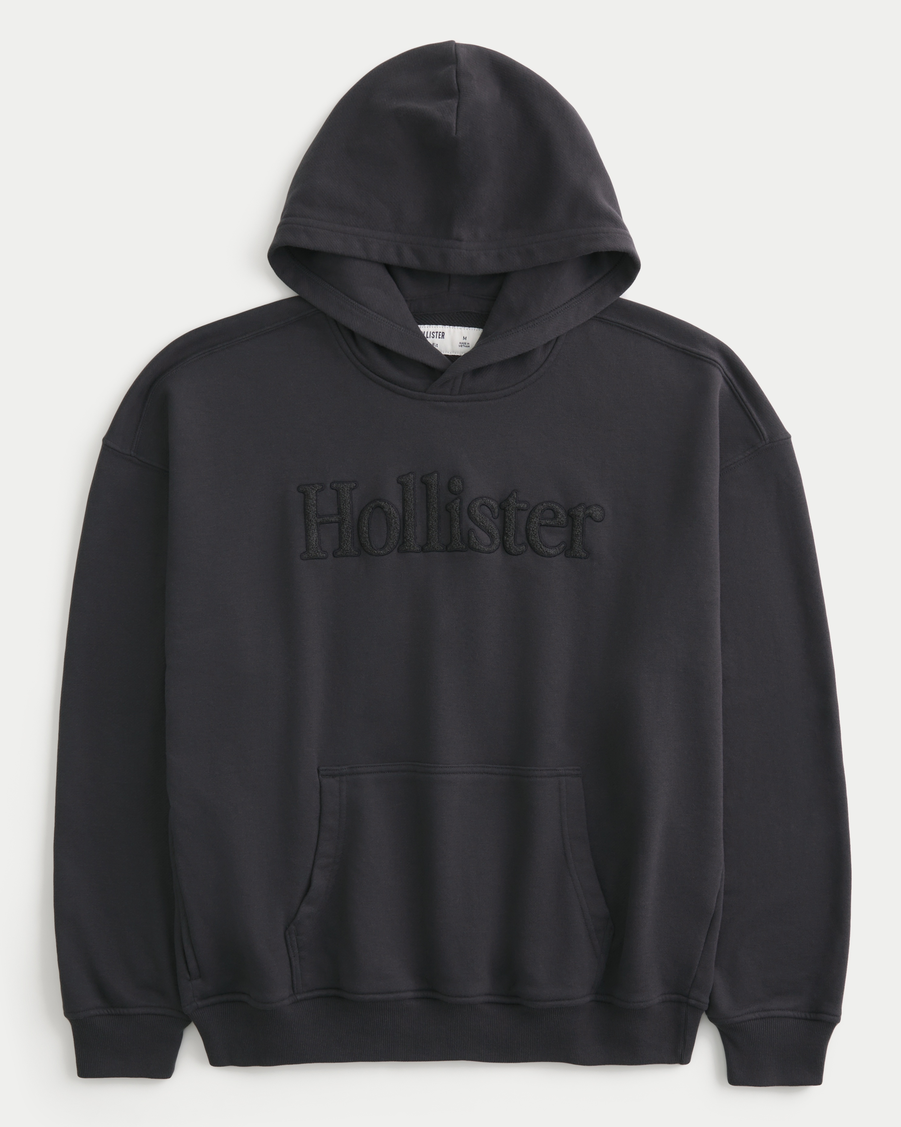 Boxy Terry Logo Graphic Hoodie