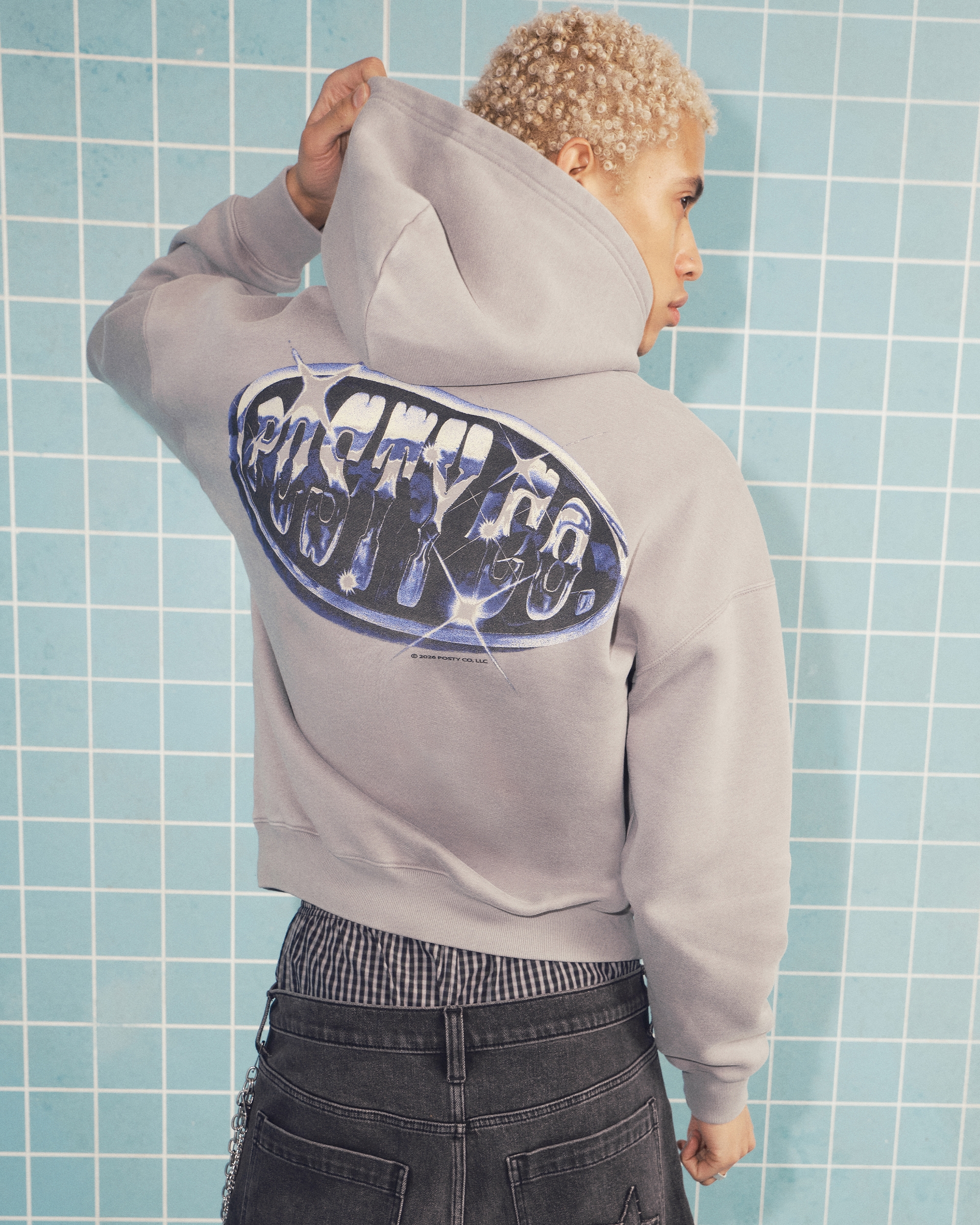 Boxy Post Malone Graphic Hoodie