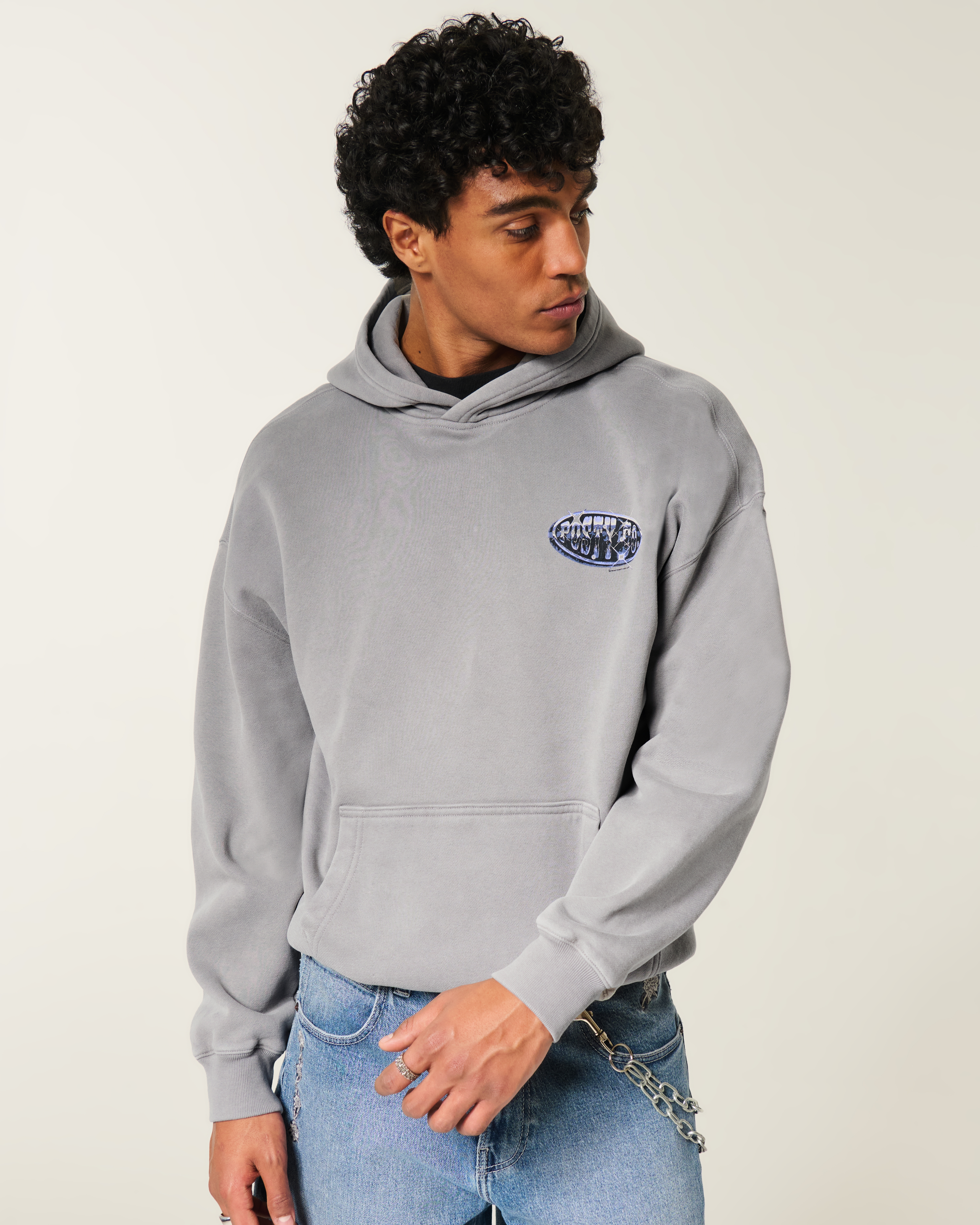 Boxy Post Malone Graphic Hoodie