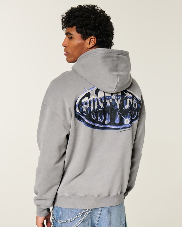 Men's Boxy Post Malone Graphic Hoodie | Men's Tops | HollisterCo.com