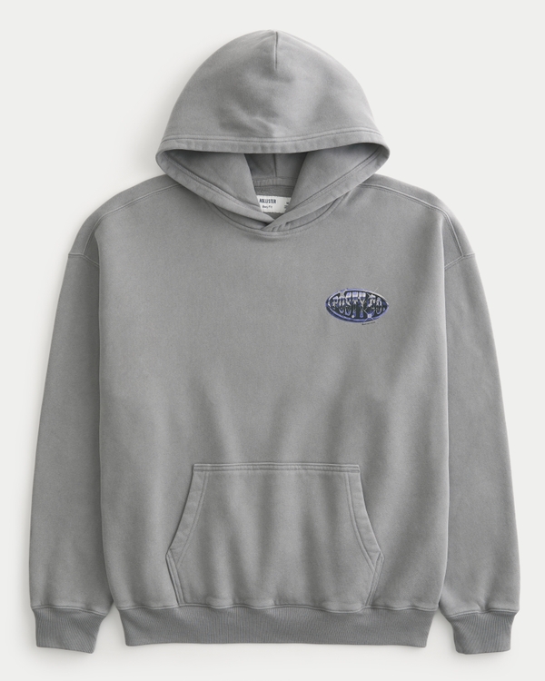 Men's Boxy Post Malone Graphic Hoodie | Men's Tops | HollisterCo.com