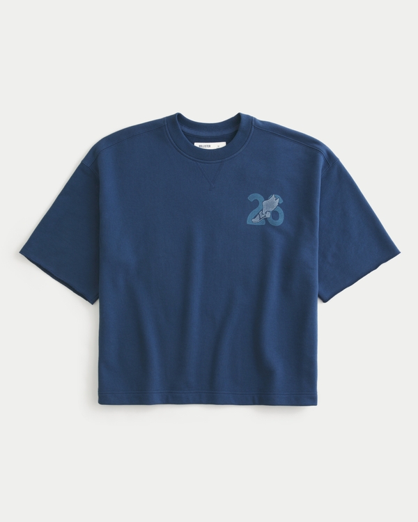 Men's Boxy Short-Sleeve Track & Field Graphic Sweatshirt | Men's