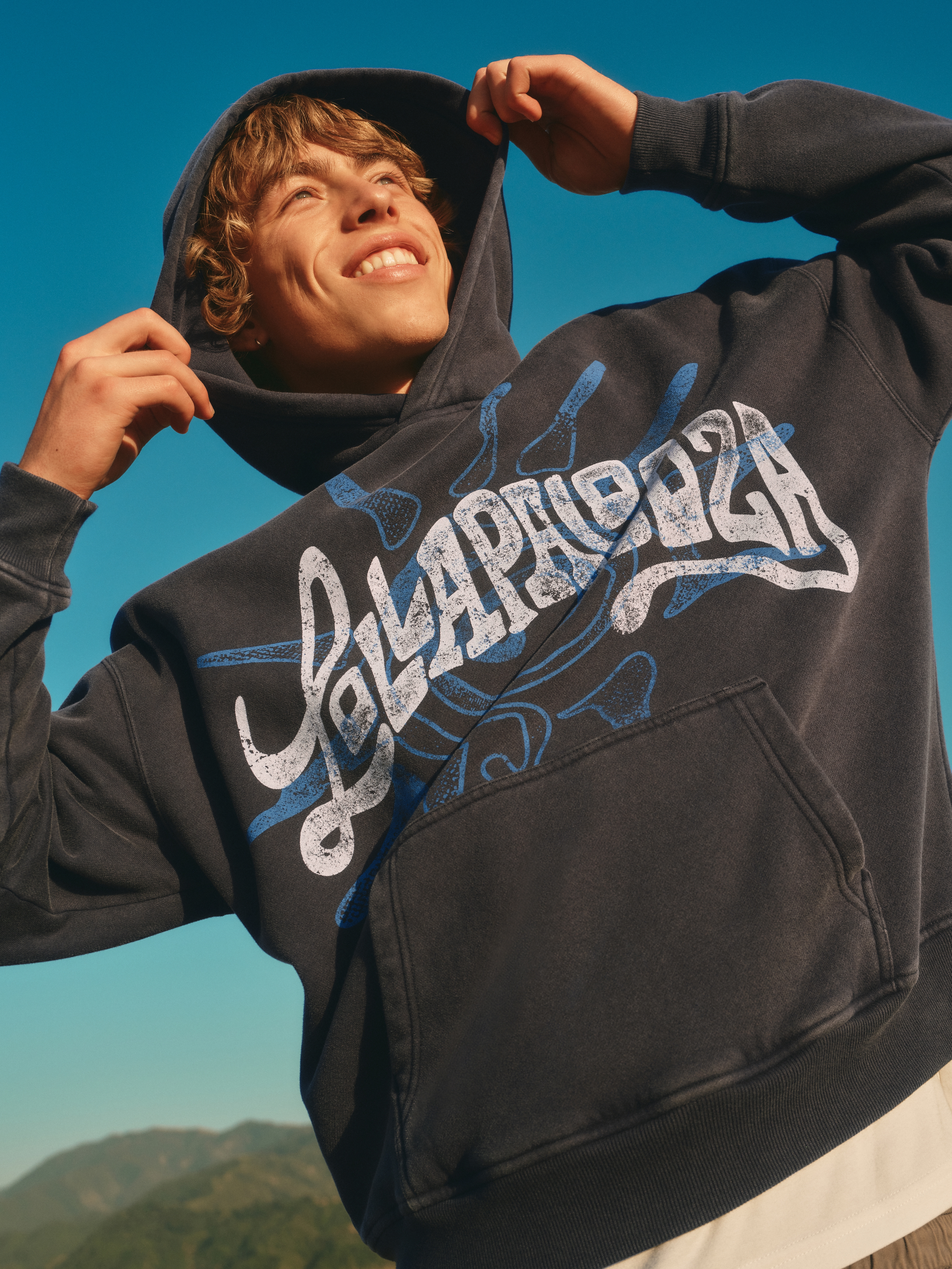 Boxy Lollapalooza Graphic Hoodie