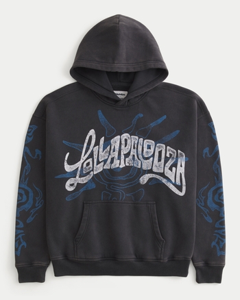 Boxy Lollapalooza Graphic Hoodie