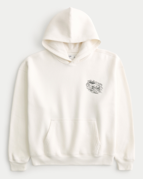 Sudadera con capucha de corte cuadrado con estampa de Toyota Celica, White Print view 2