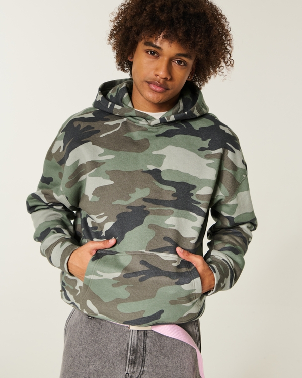 Boxy Camo Hoodie, Camo view 1