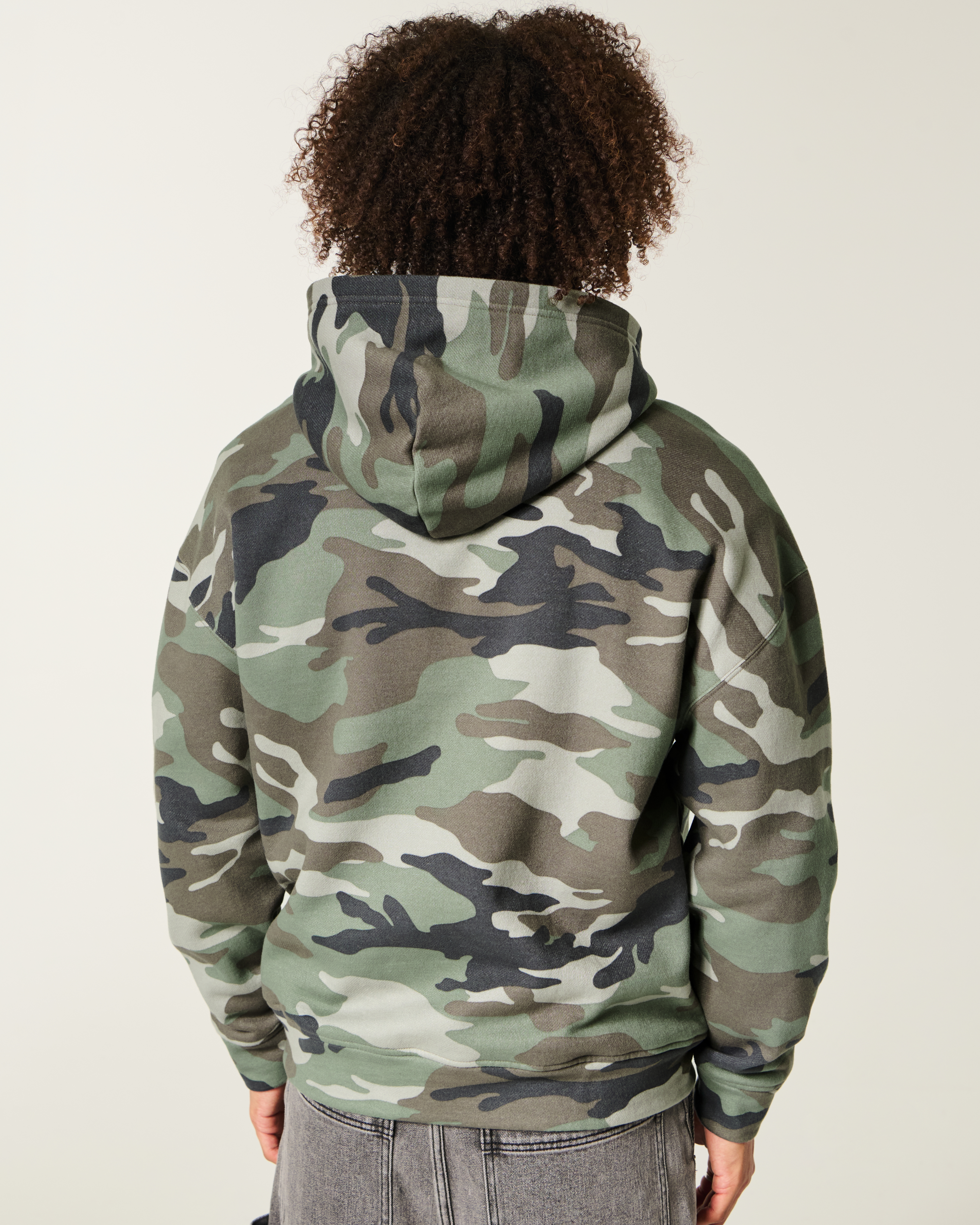 Boxy Camo Hoodie