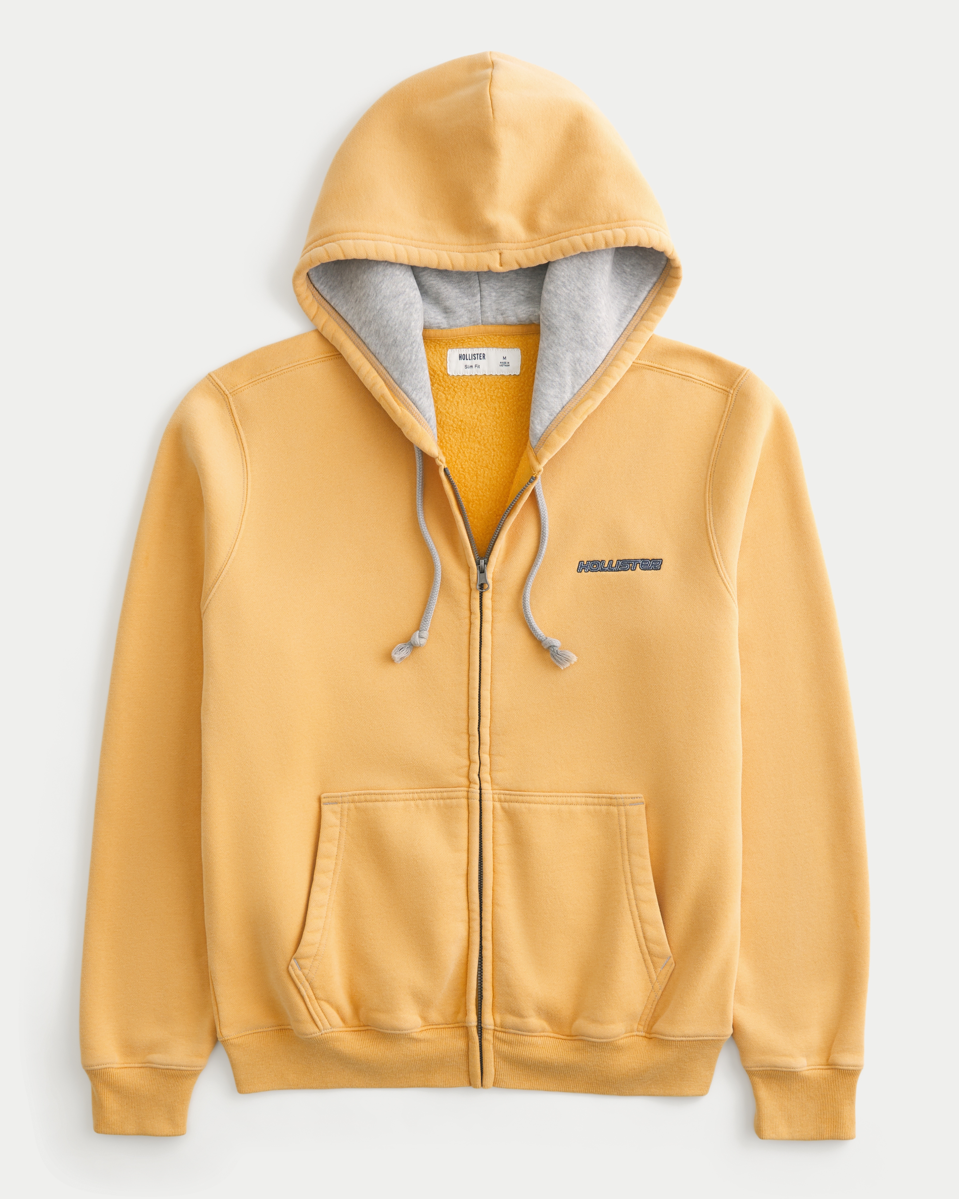 Zip-Up Logo Graphic Hoodie