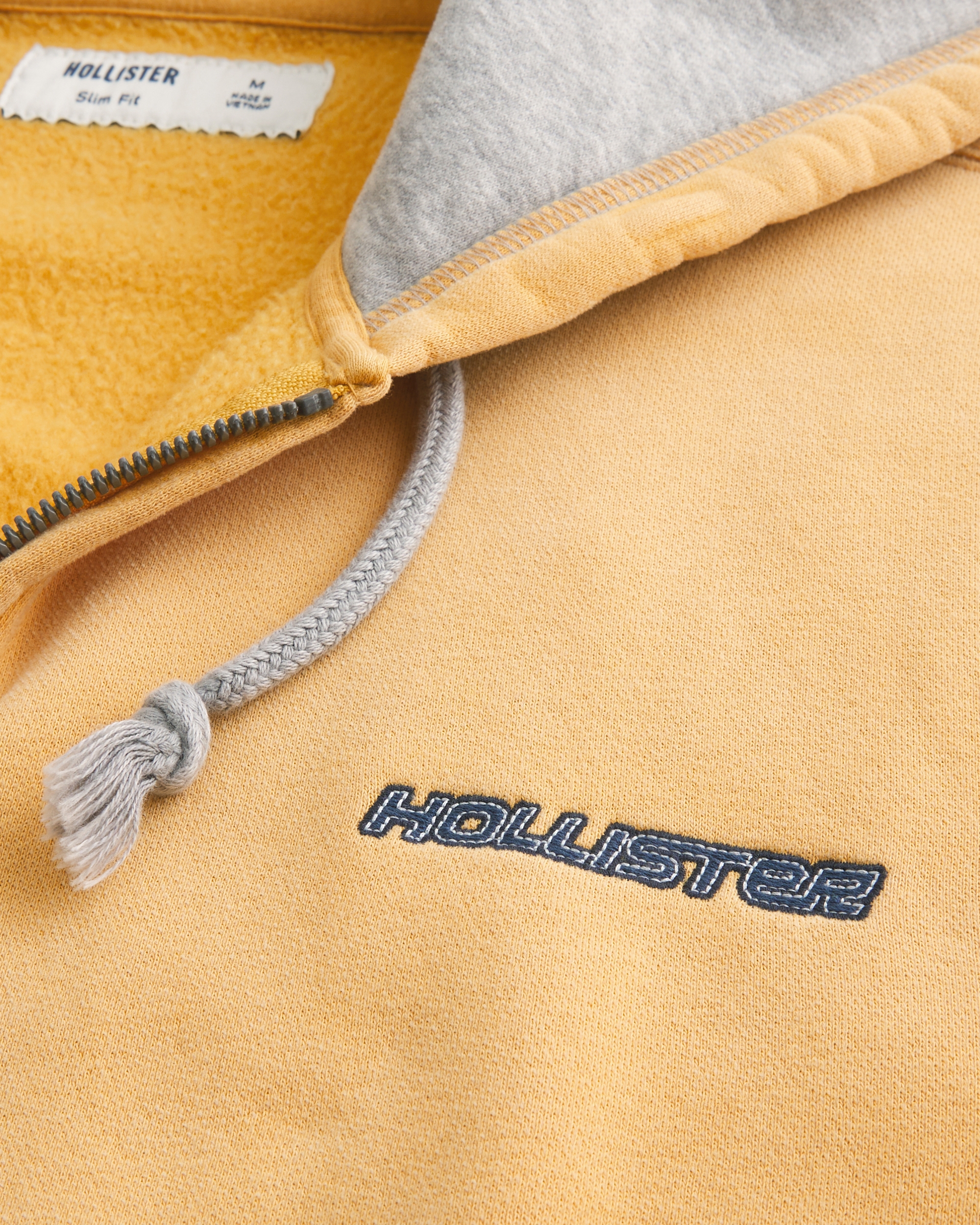 Zip-Up Logo Graphic Hoodie
