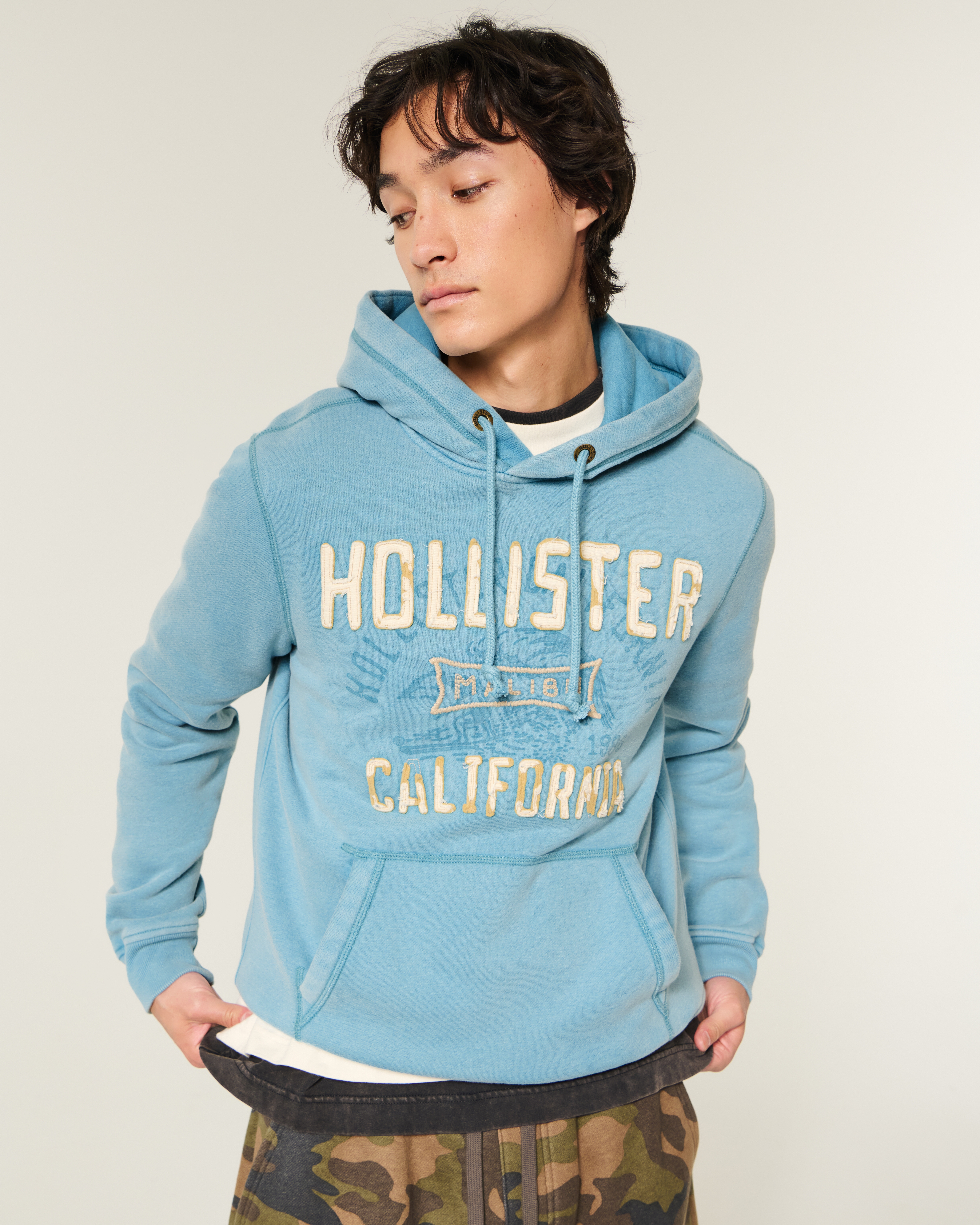 Washed Logo Graphic Hoodie