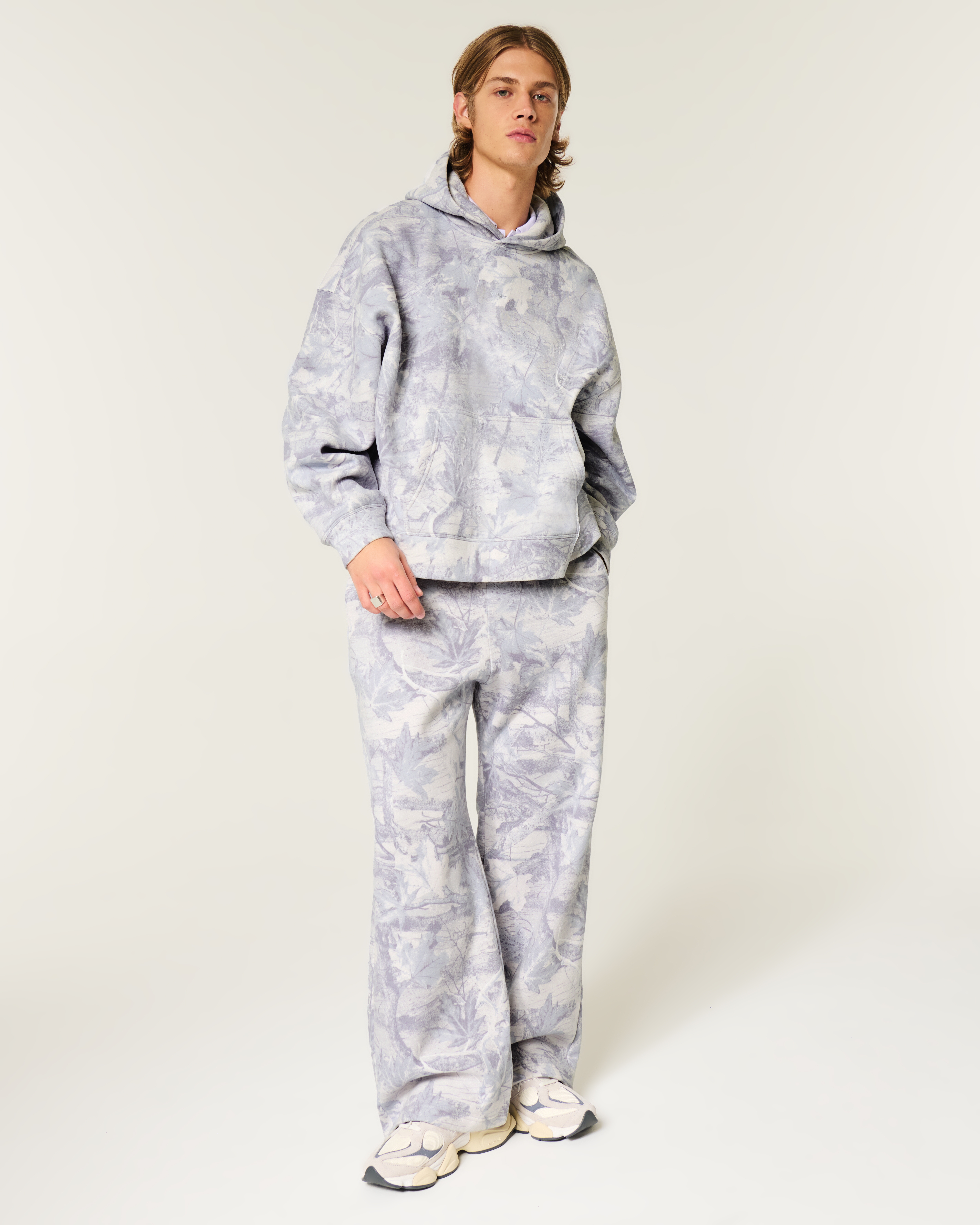 Hollister Feel Good Super Boxy Camo Hoodie