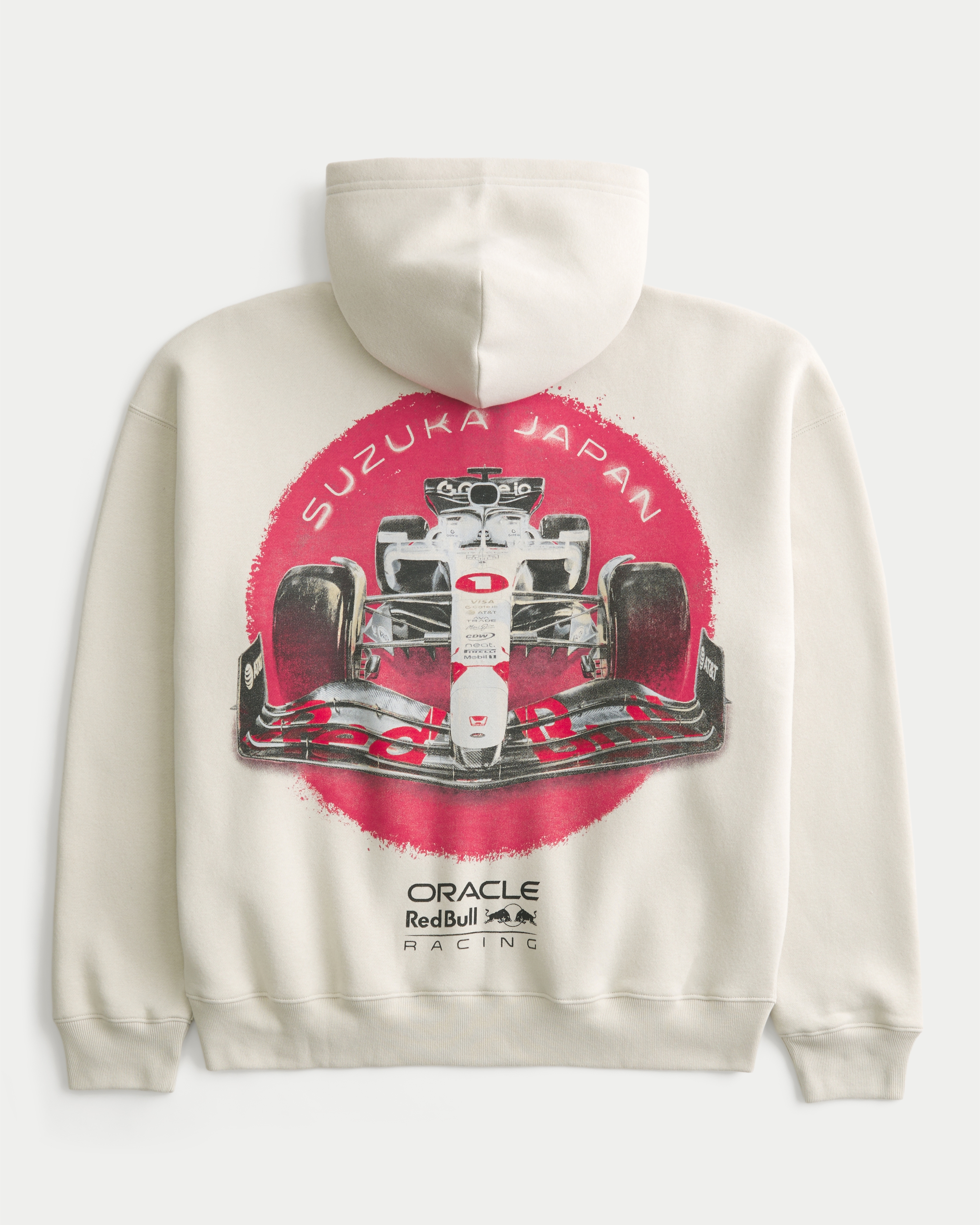 Boxy Zip Up Oracle Red Bull Racing Graphic Hoodie