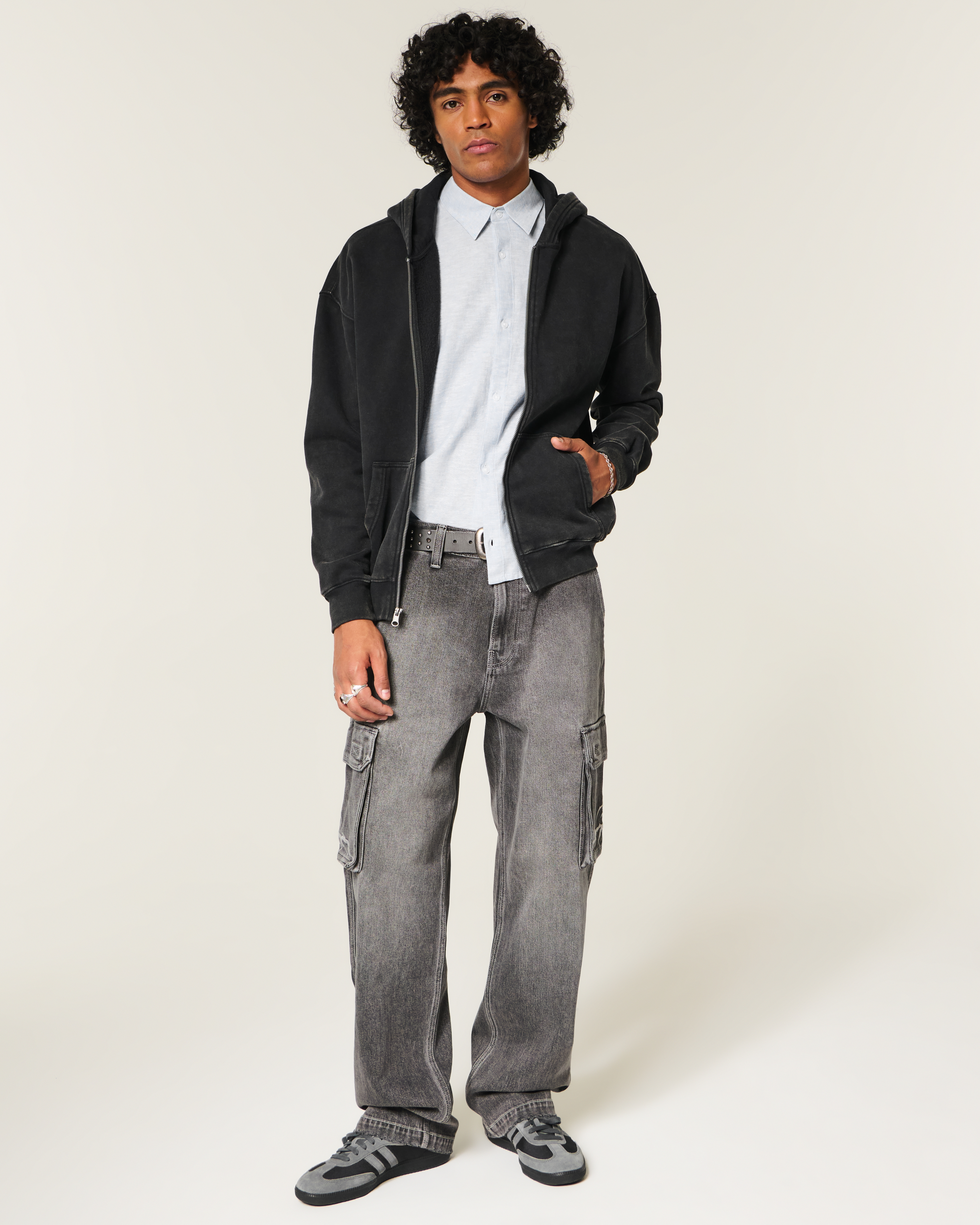 Hollister Feel Good Boxy Zip-Up Hoodie | Arden Fair