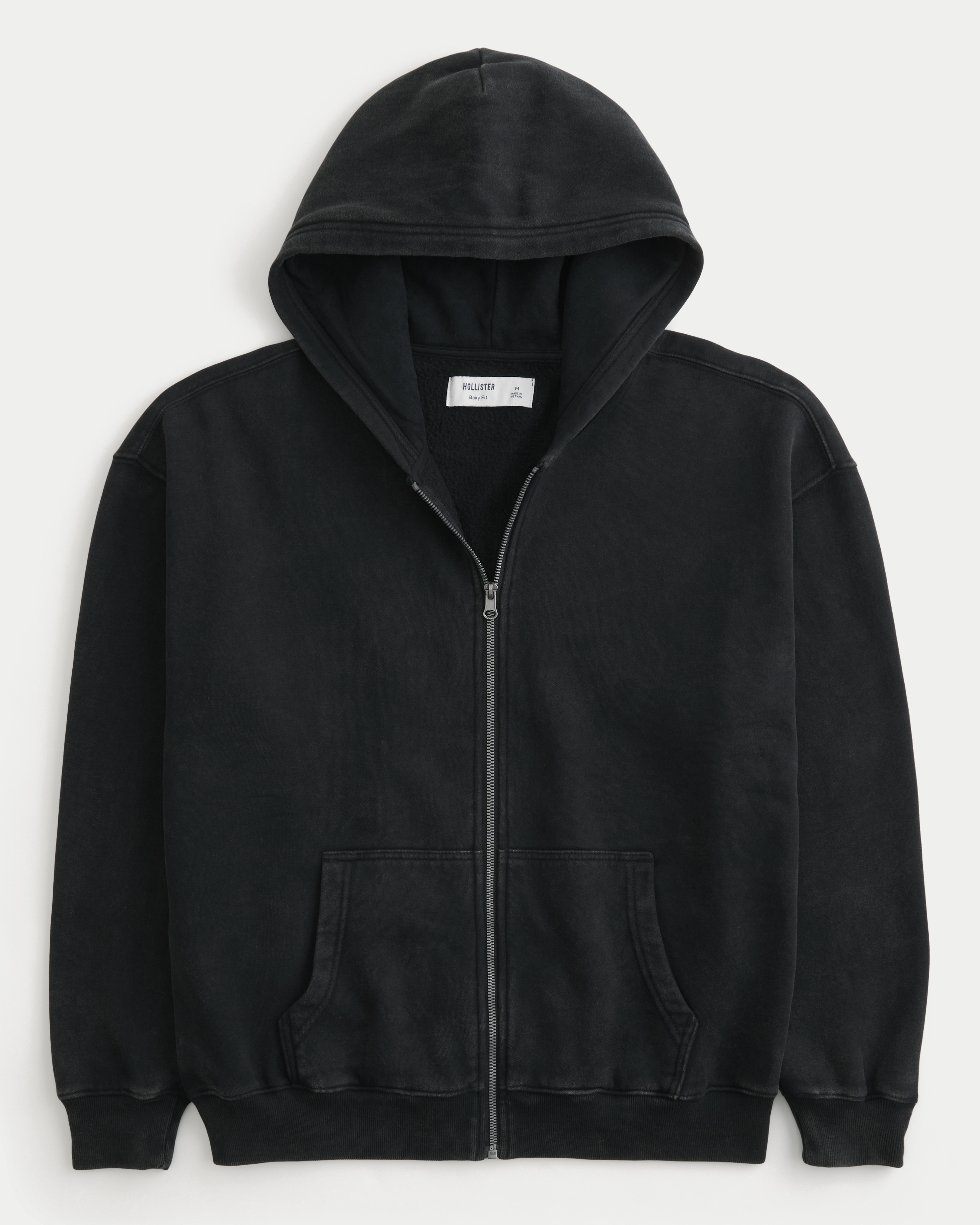 Hollister Feel Good No Fear Graphic Zip-Up Hoodie