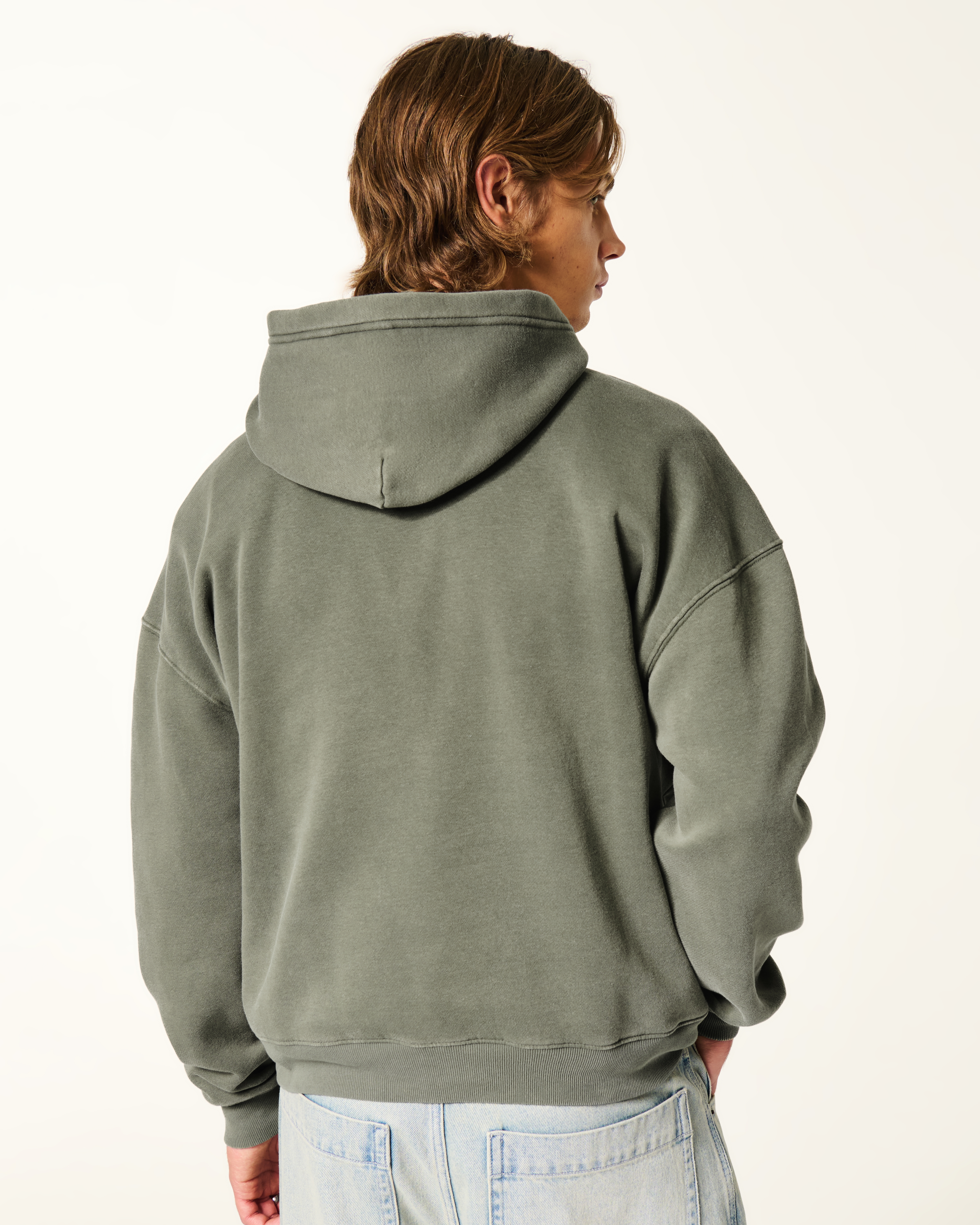 Hollister Feel Good Boxy Washed Hoodie