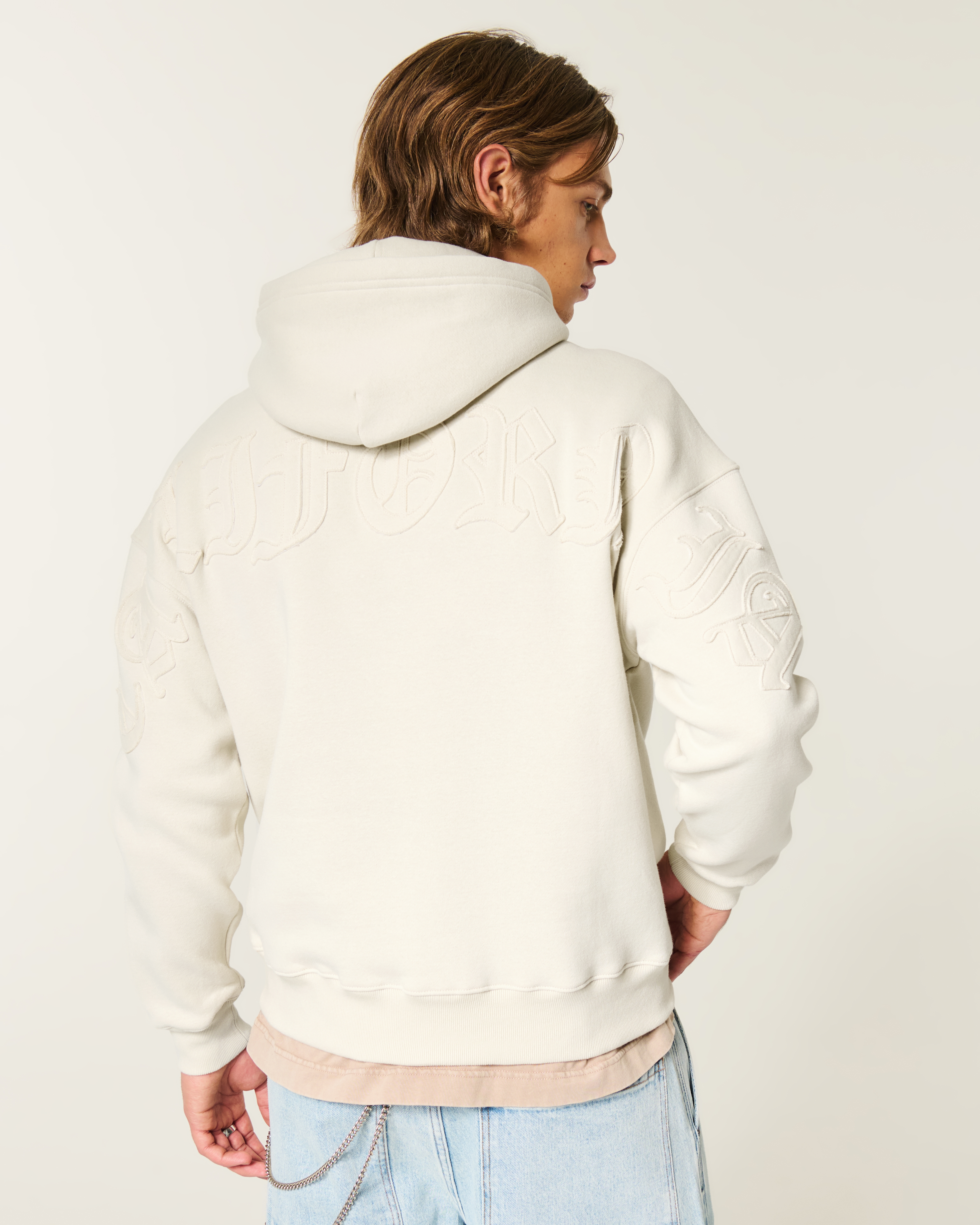 Hollister Feel Good Boxy Los Angeles California Graphic Hoodie