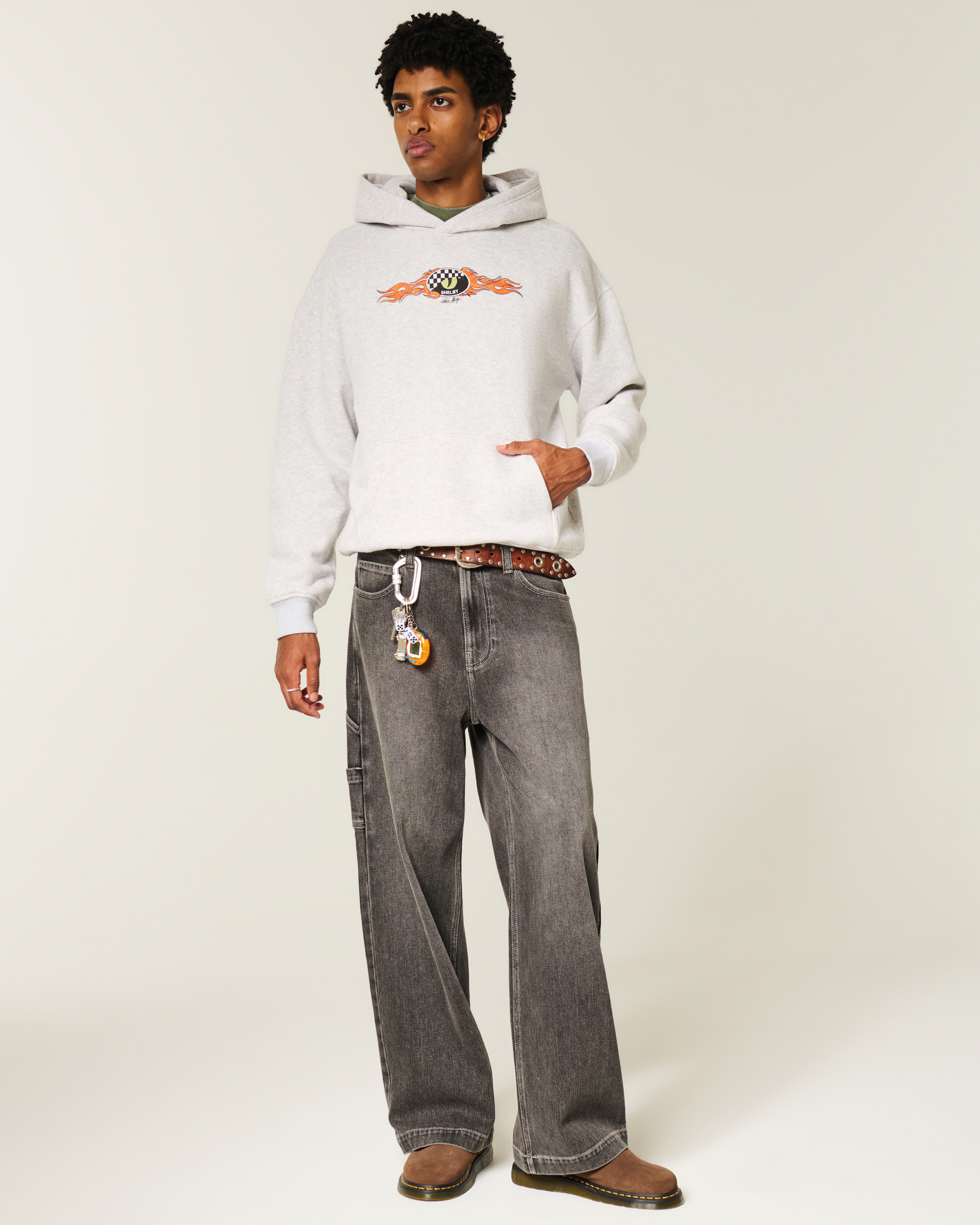 Boxy Shelby Cobra Graphic Hoodie