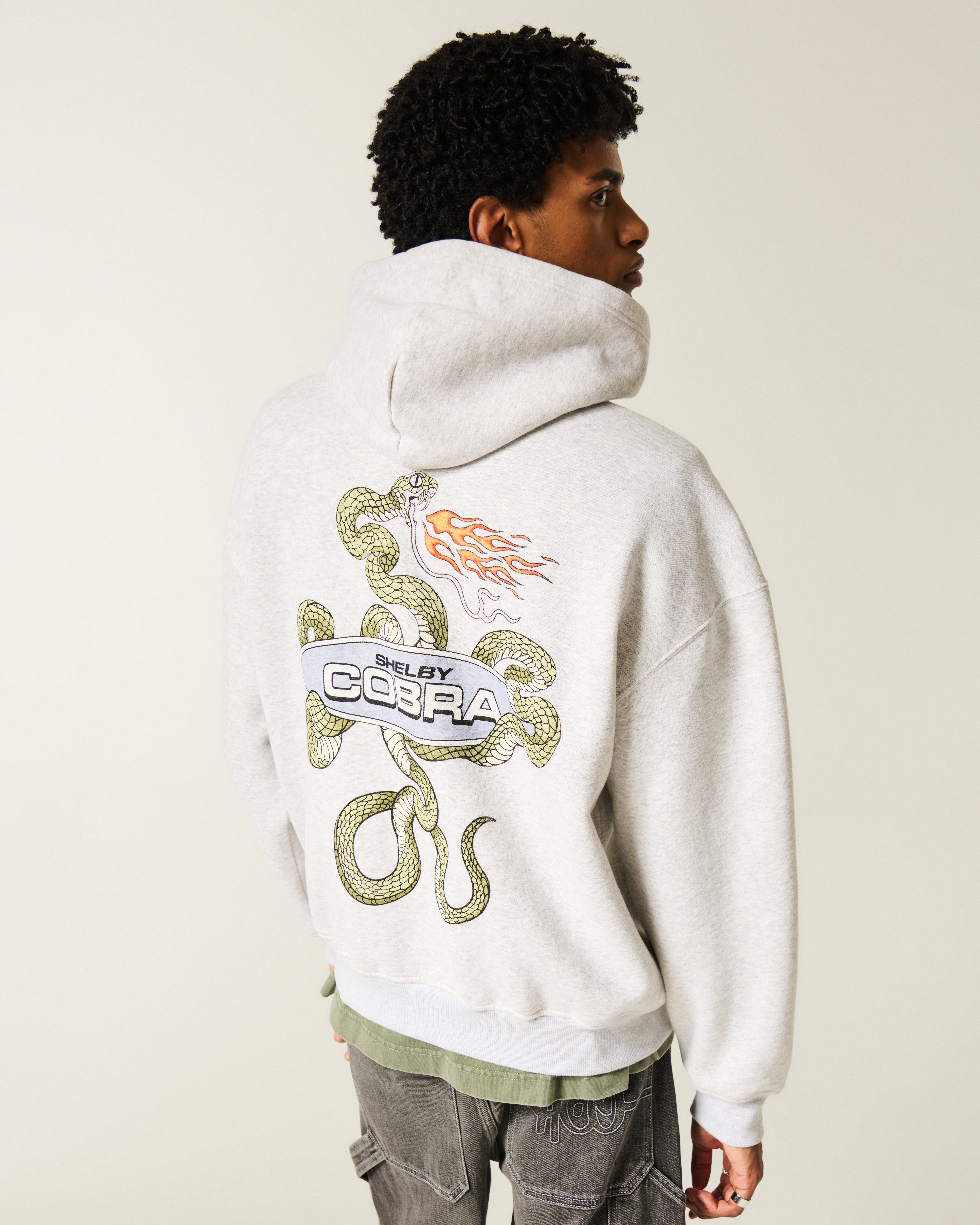 Boxy Shelby Cobra Graphic Hoodie