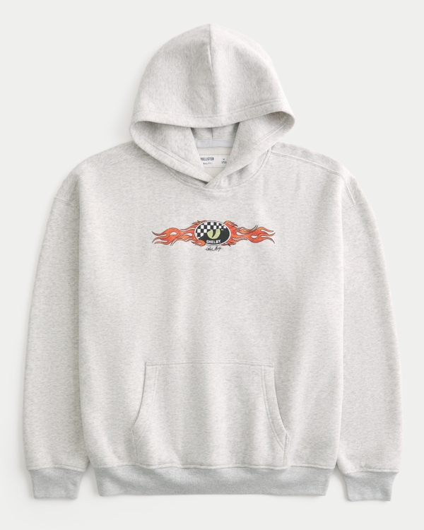 Men's Boxy Shelby Cobra Graphic Hoodie | Men's Clearance