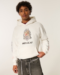 Boxy Dodge Hellcat Graphic Hoodie