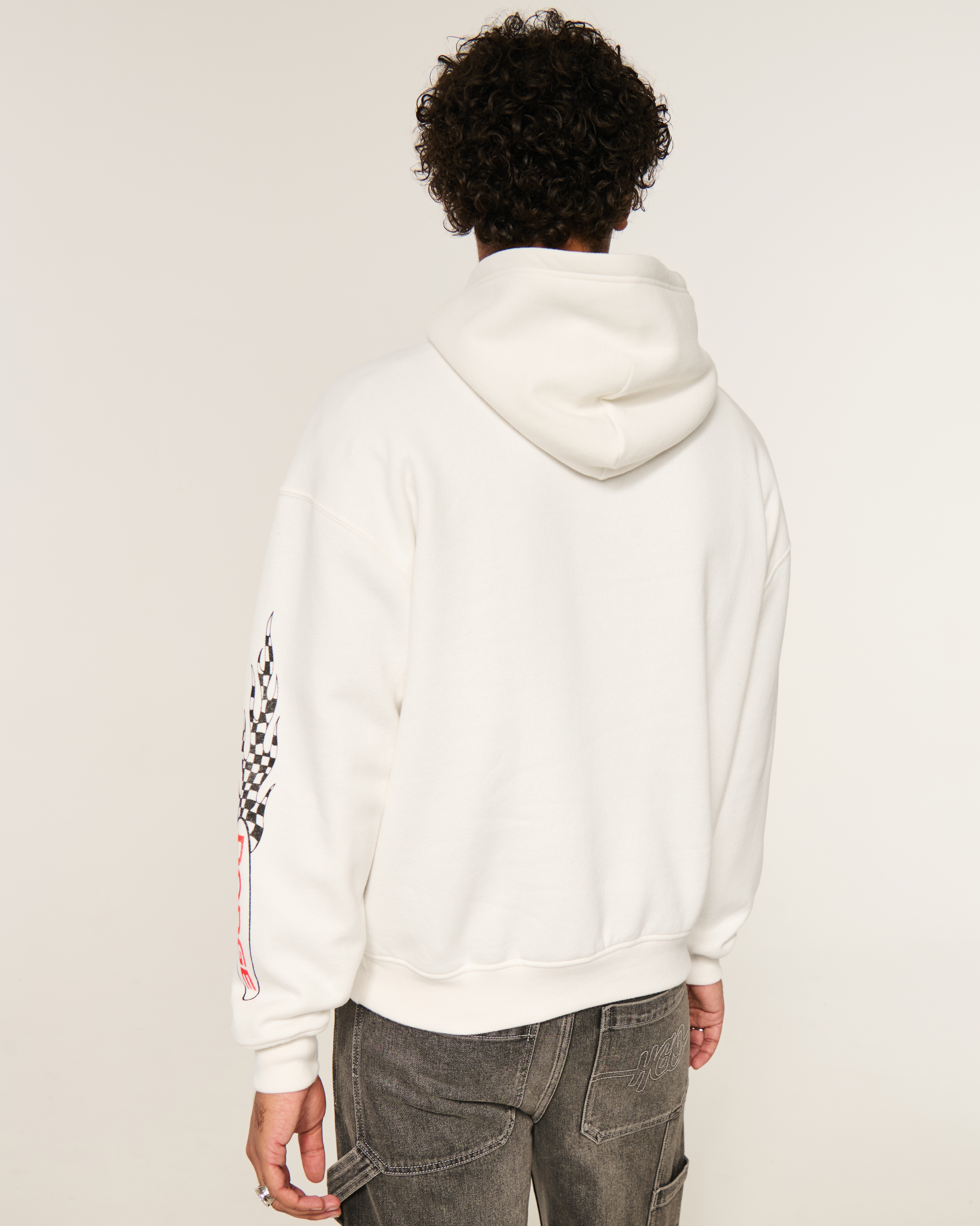 Hollister Feel Good Boxy Dodge Hellcat Graphic Hoodie