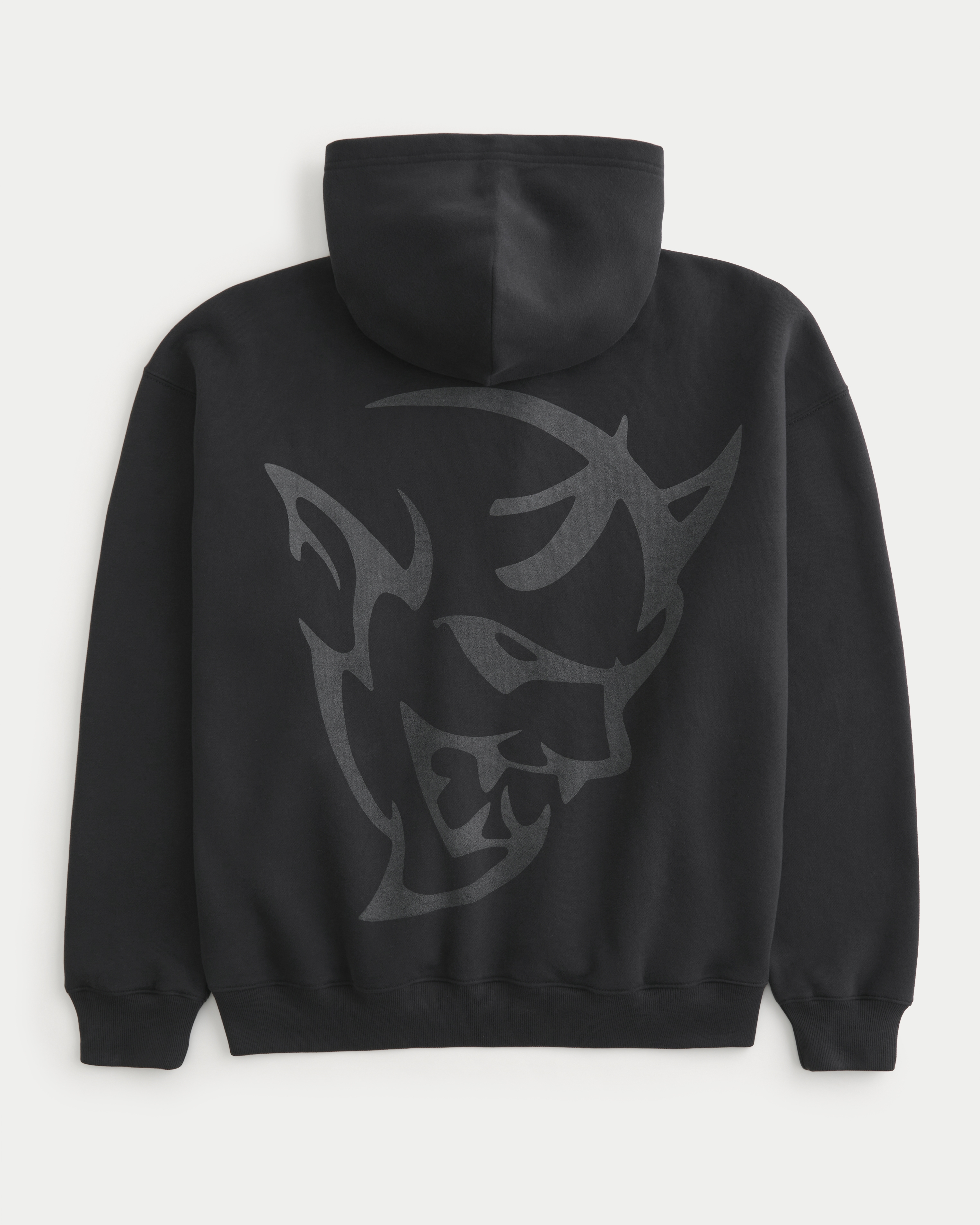 Hollister Feel Good Boxy Zip-Up Dodge Demon Graphic Hoodie