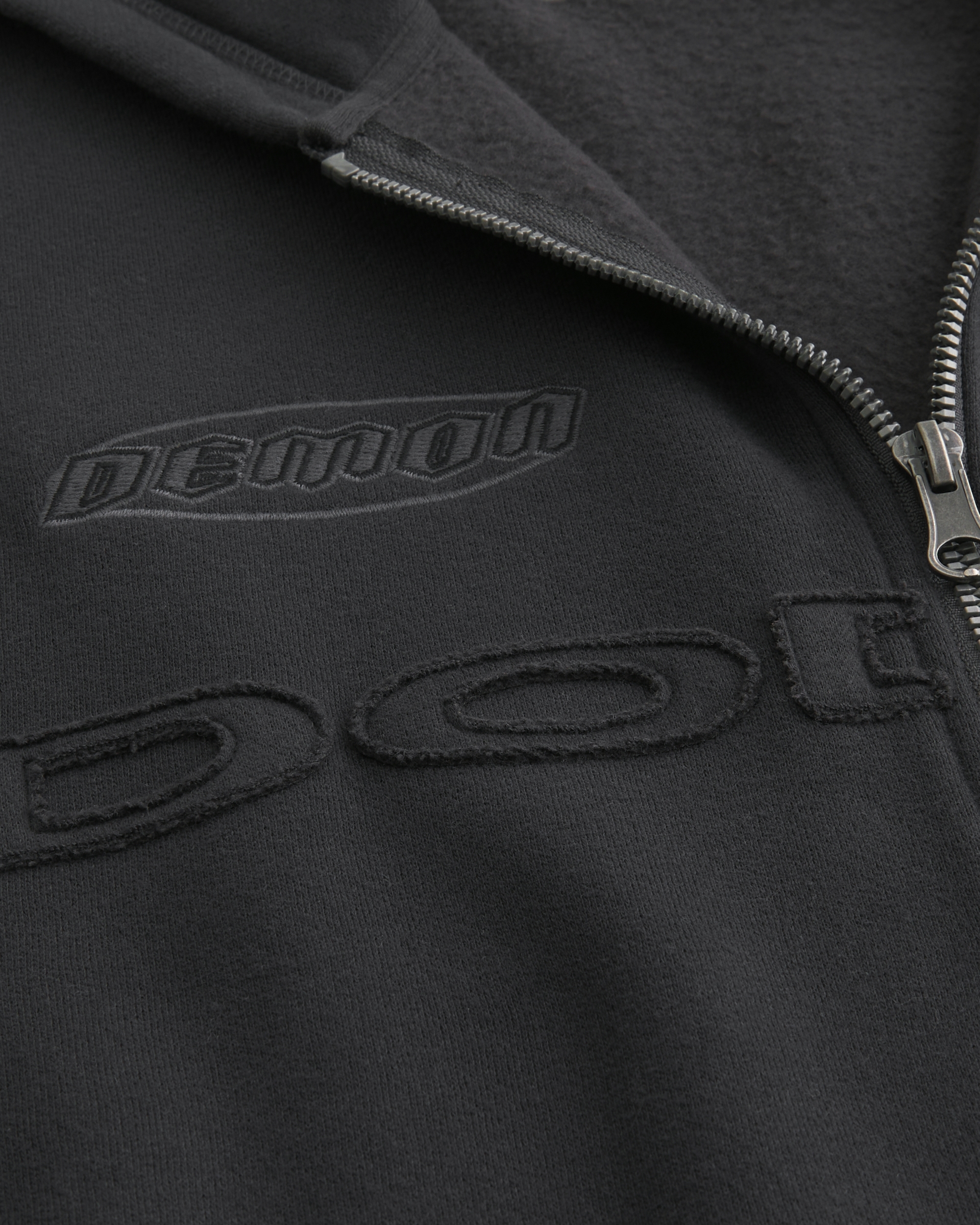 Hollister Feel Good Boxy Zip-Up Dodge Demon Graphic Hoodie