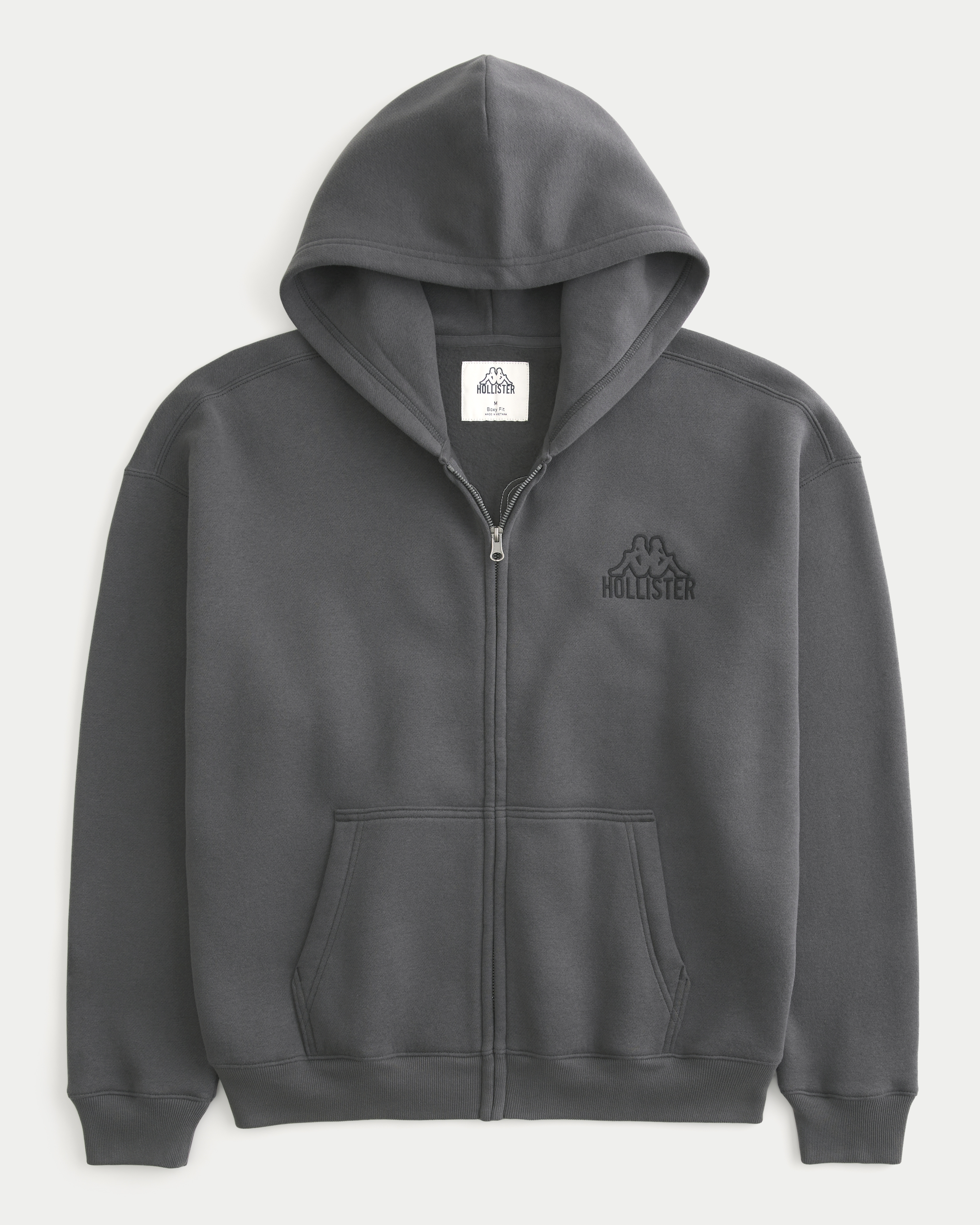 Hollister + Kappa Boxy Zip-Up Logo Graphic Hoodie | Liberty Center