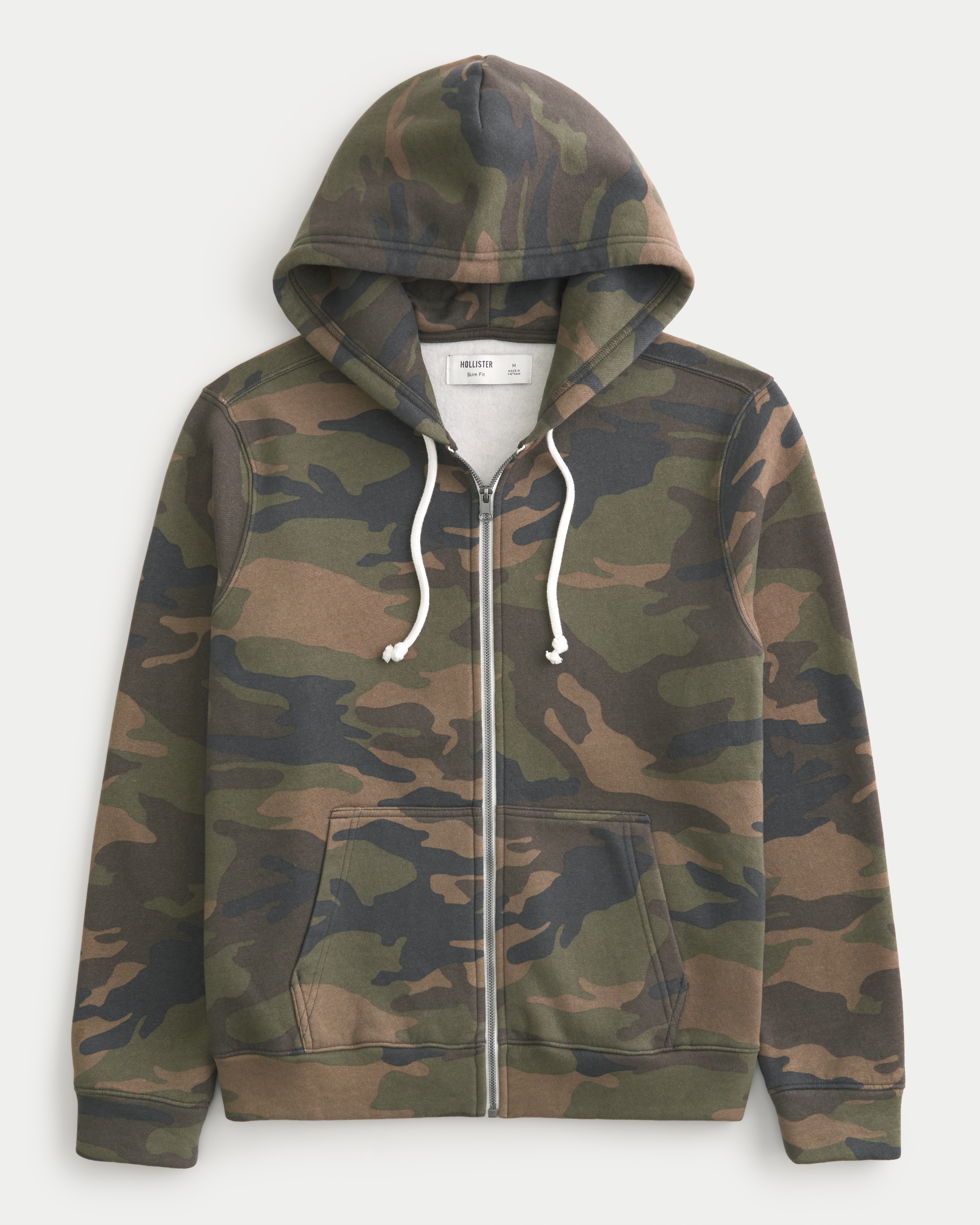 Hollister Feel Good Camo Zip-Up Hoodie