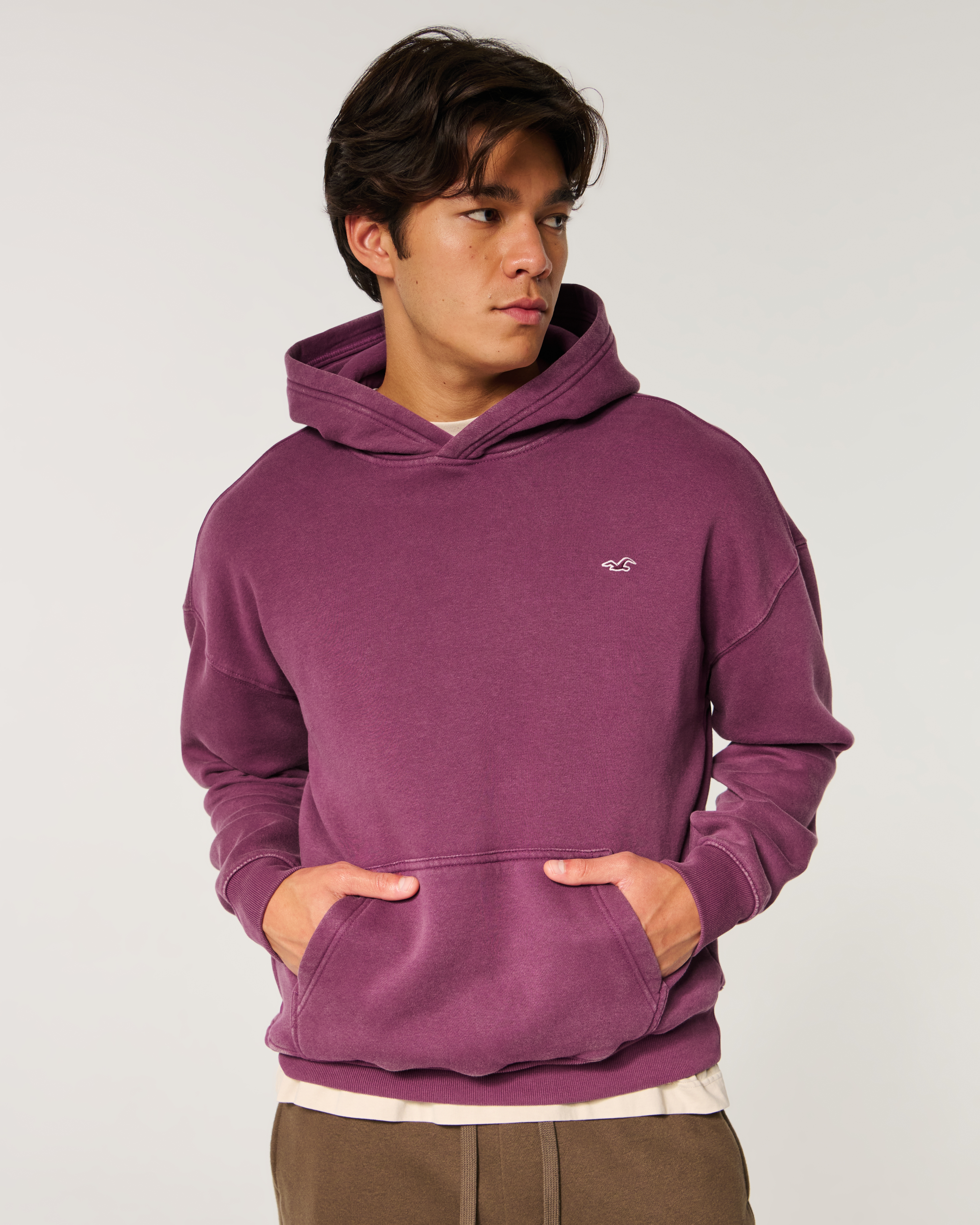 Boxy Washed Icon Hoodie