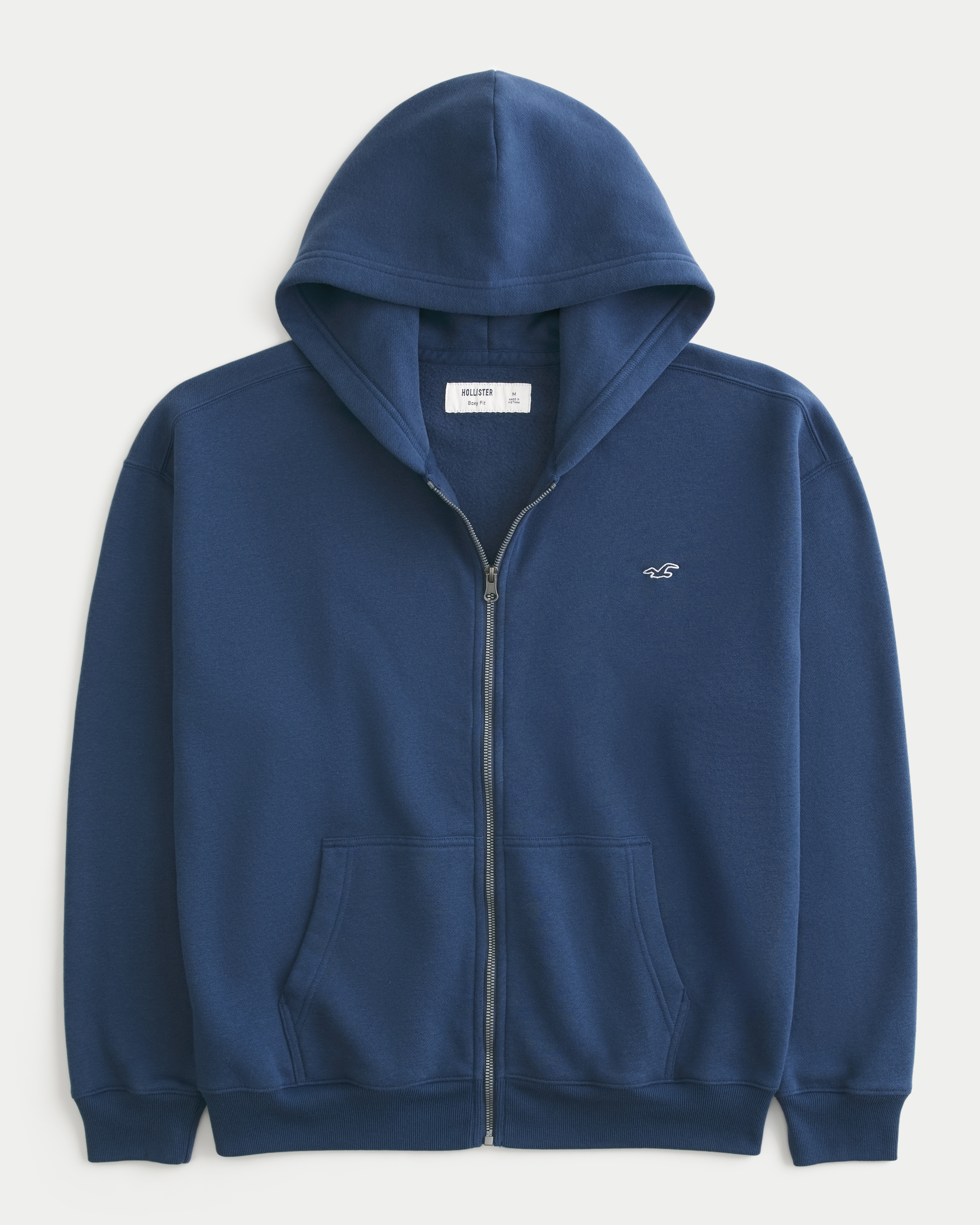 Boxy Zip-Up Icon Hoodie