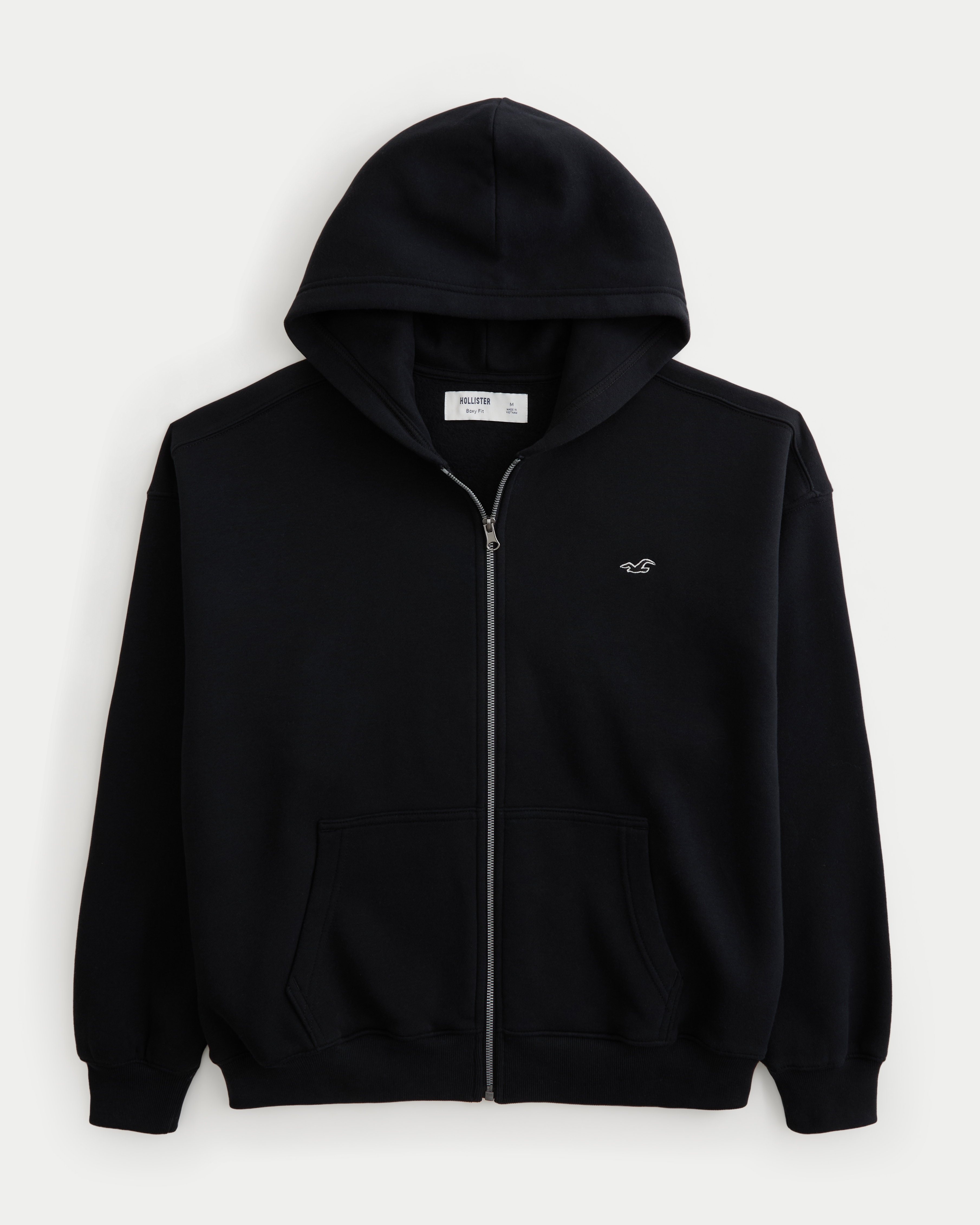 Boxy Zip-Up Icon Hoodie