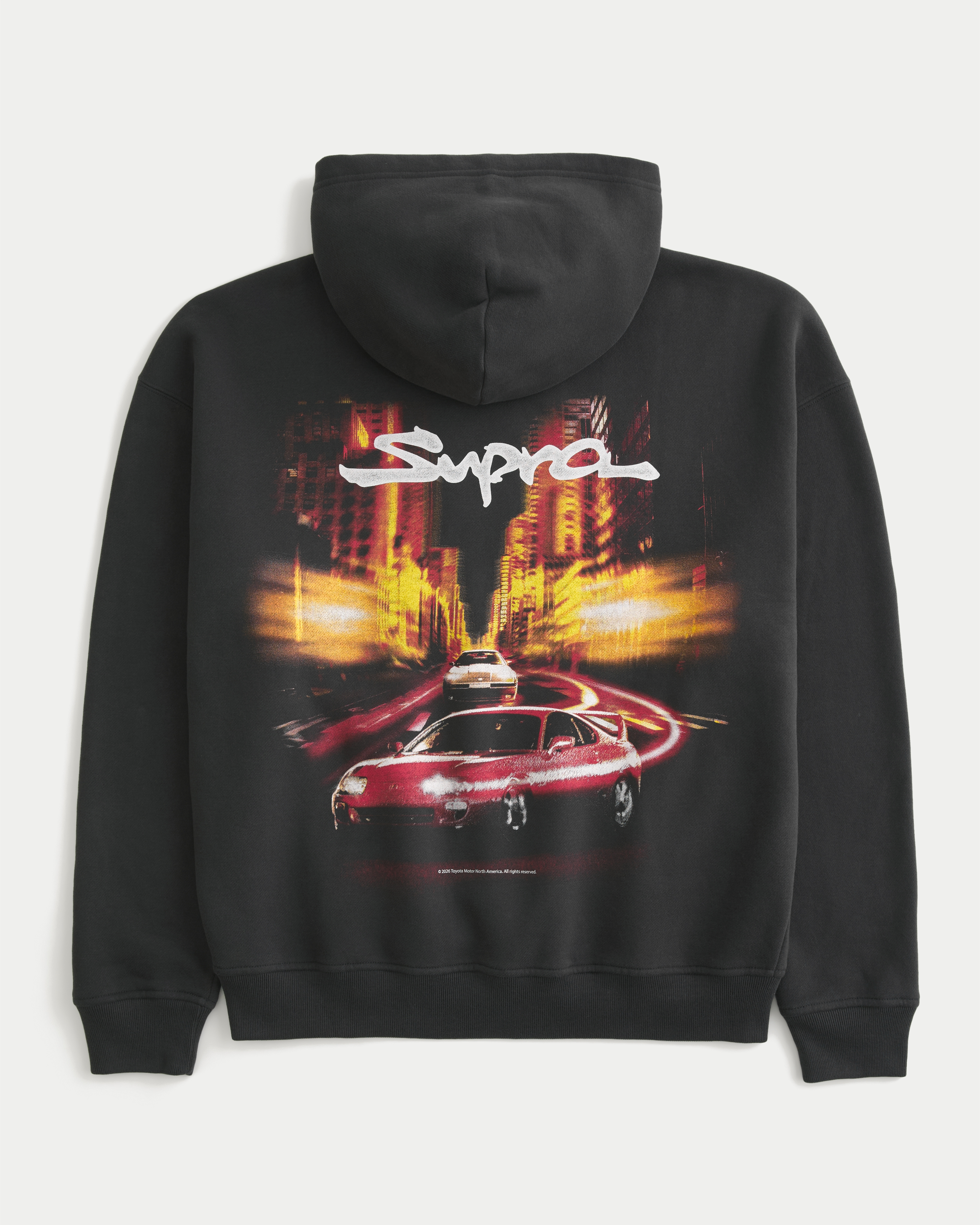 Boxy Toyota Supra Graphic Hoodie