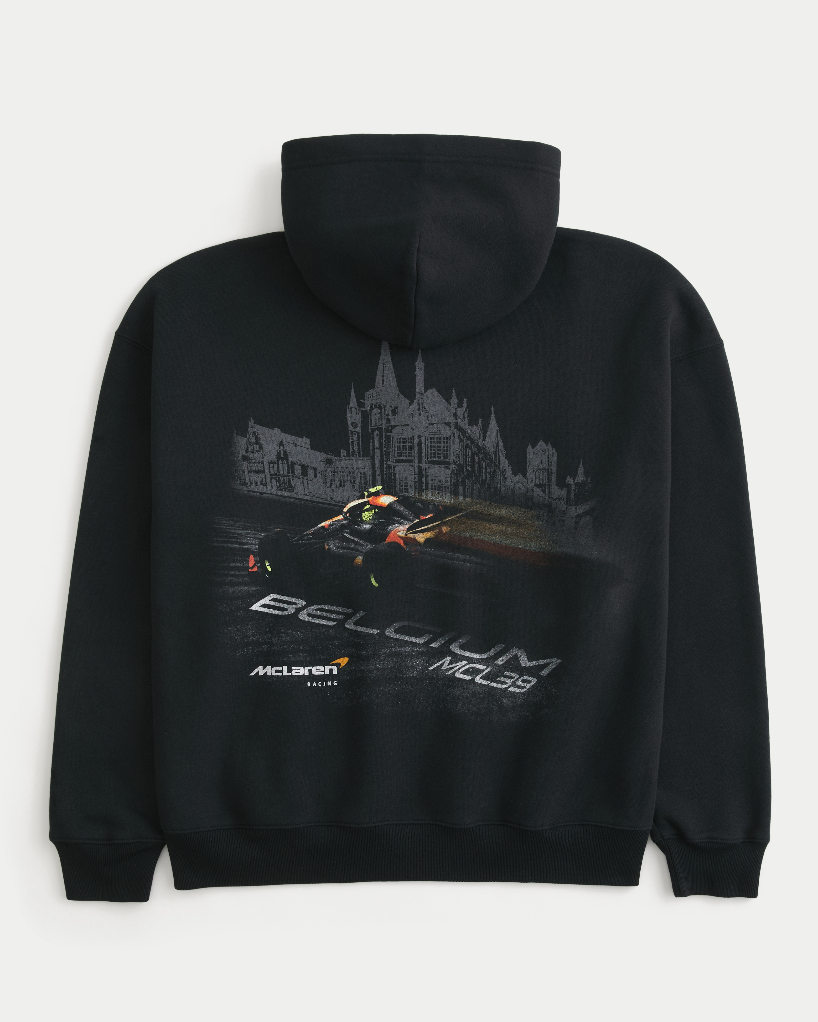 Boxy Zip-Up McLaren Racing Graphic Hoodie