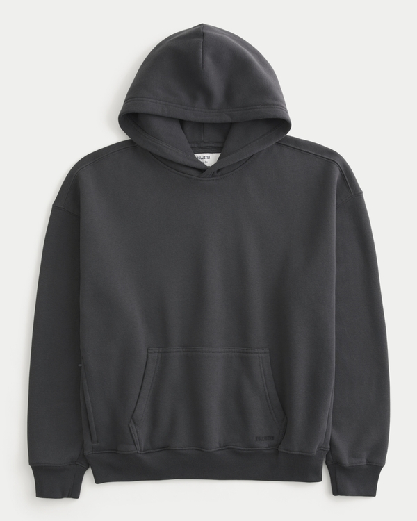 Boxy Hoodie, Charcoal view 1
