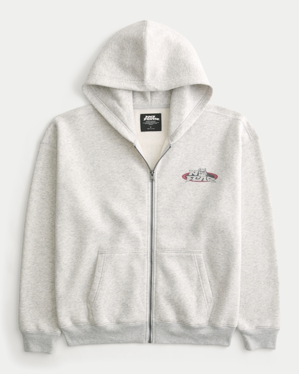 Men's Zip-Up No Fear Graphic Hoodie | Men's Tops | HollisterCo.com