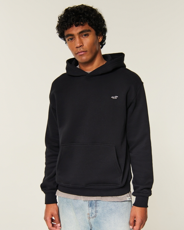 Relaxed Icon Hoodie, Black view 1